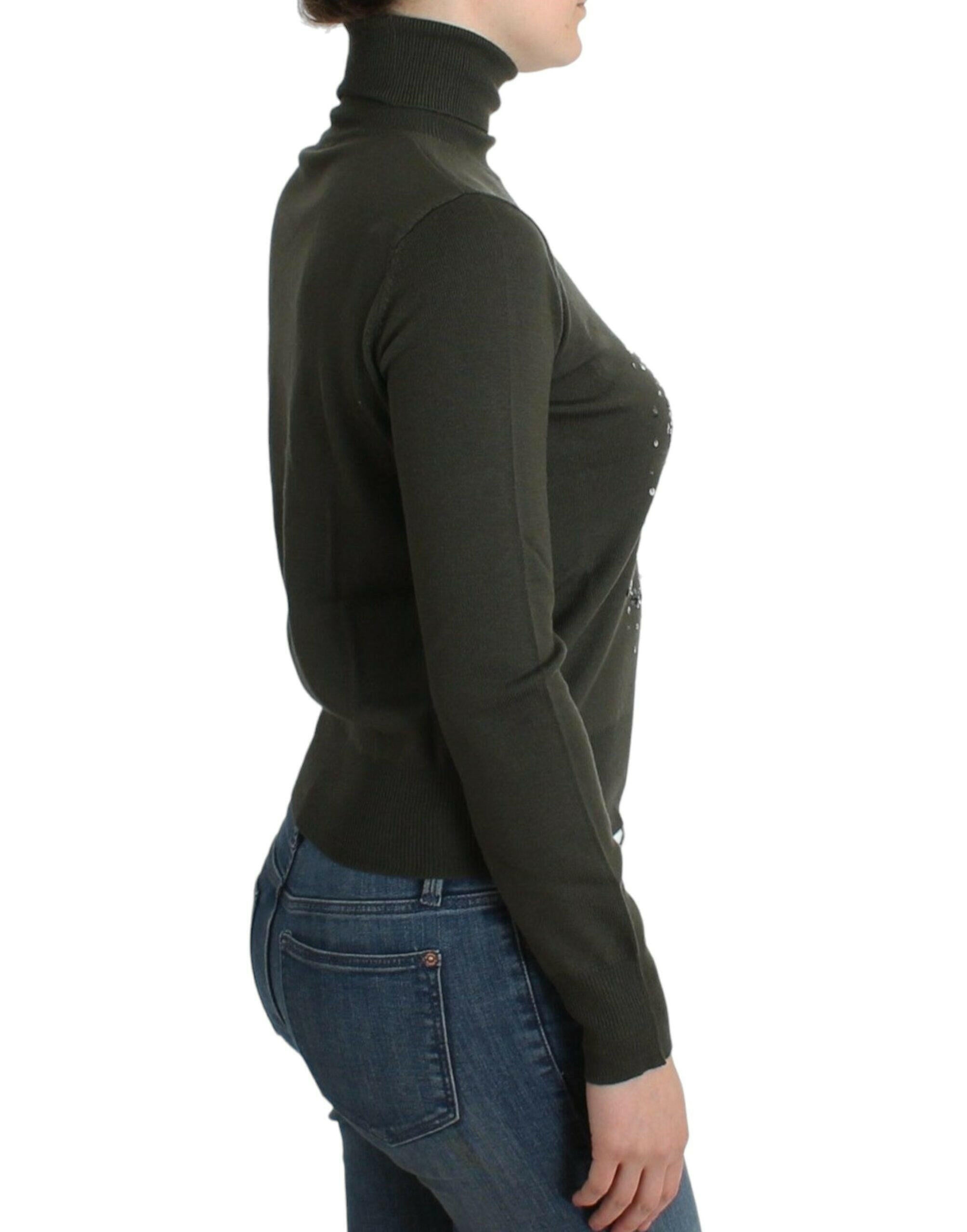 John Galliano Green wool turtleneck sweater -   -  John Galliano.