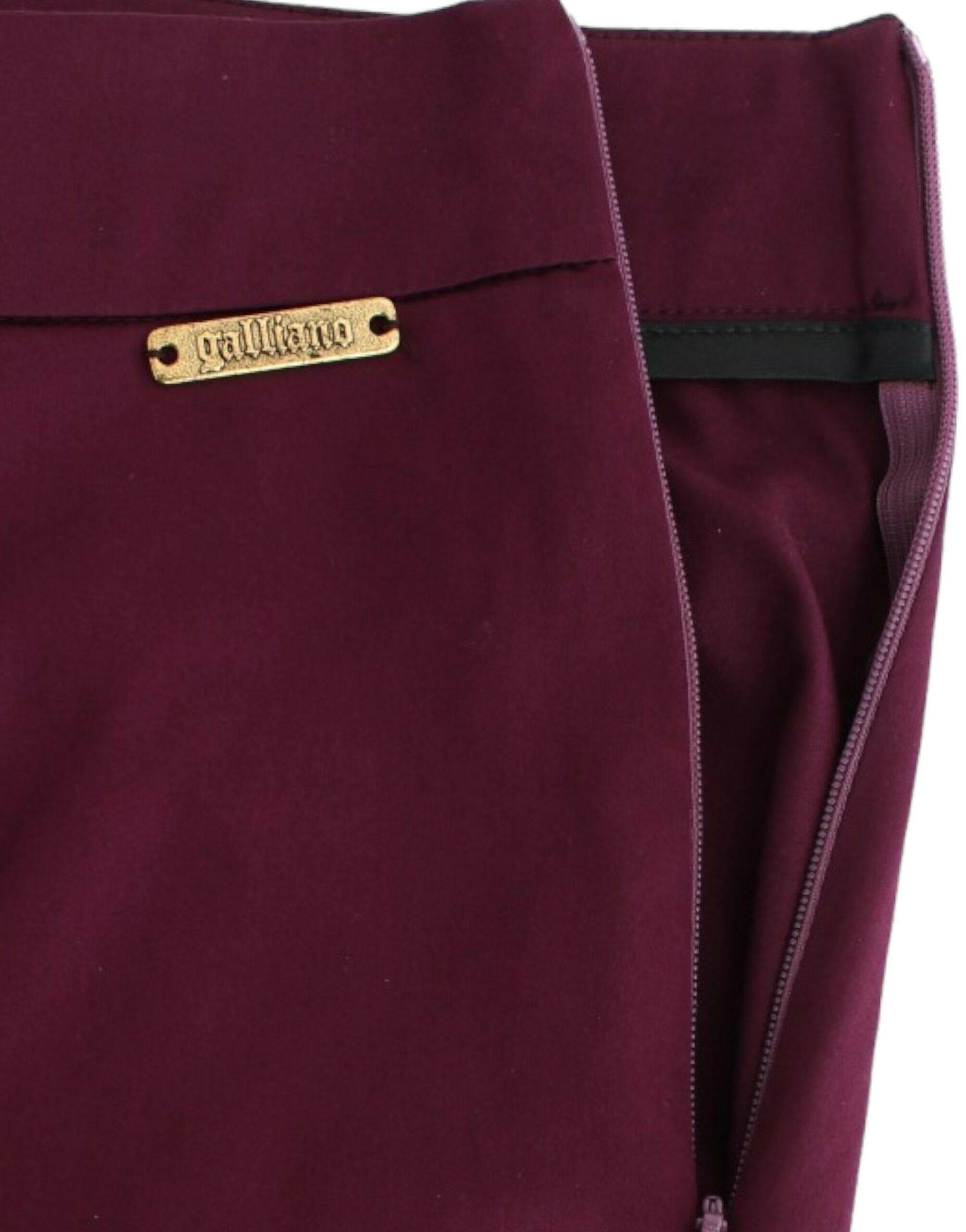John Galliano Purple slim fit pants -   -  John Galliano.