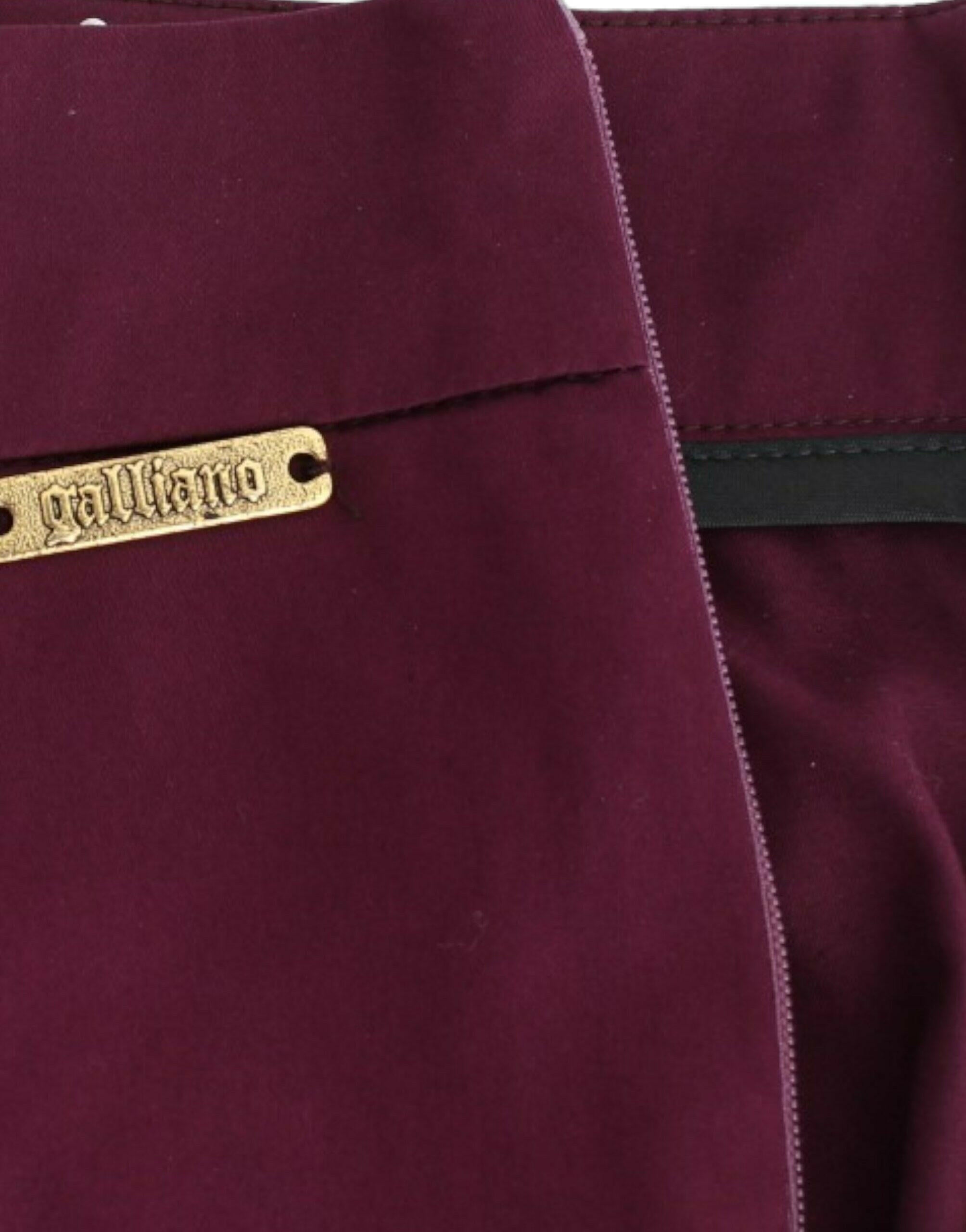 John Galliano Purple slim fit pants -   -  John Galliano.