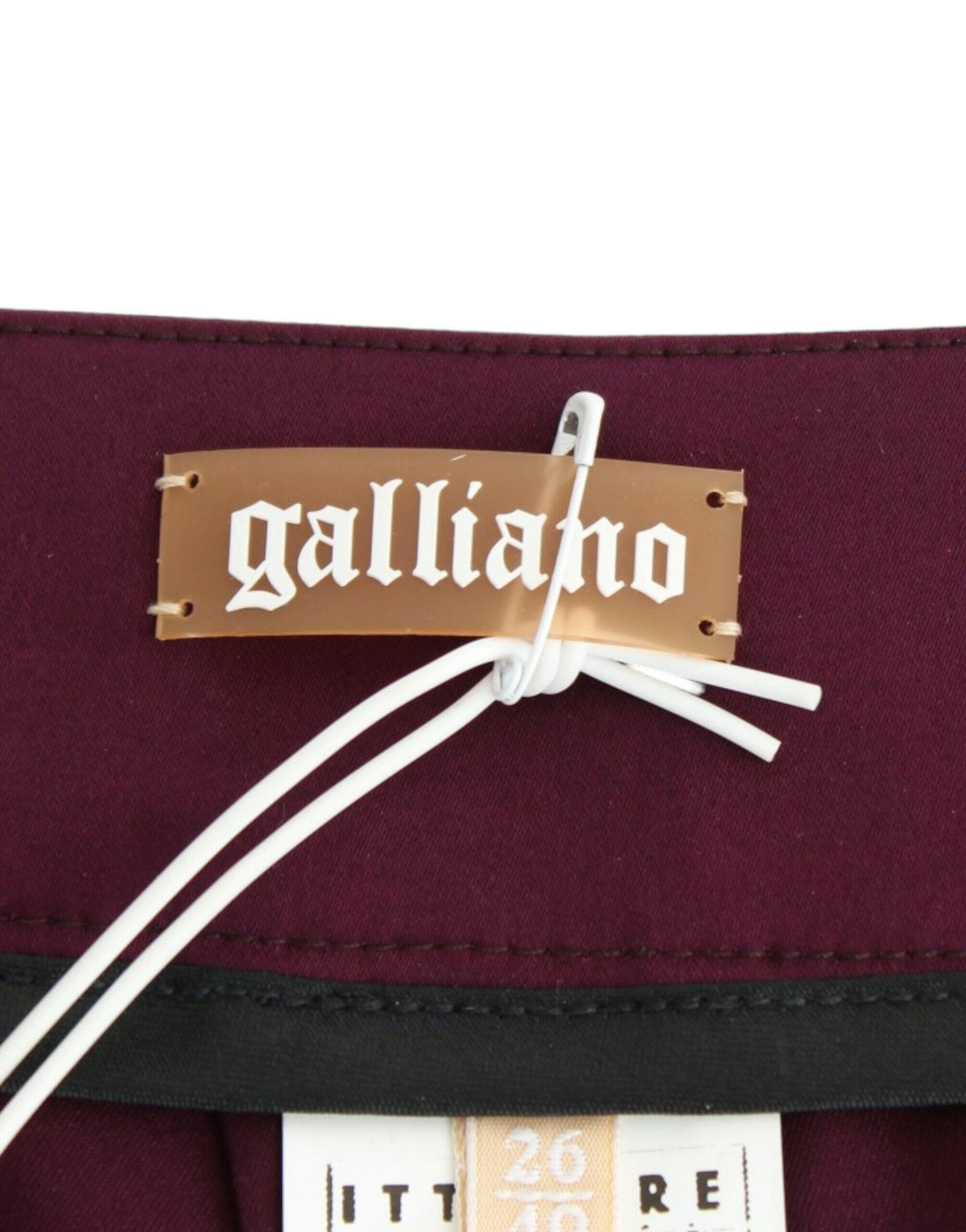 John Galliano Purple slim fit pants -   -  John Galliano.
