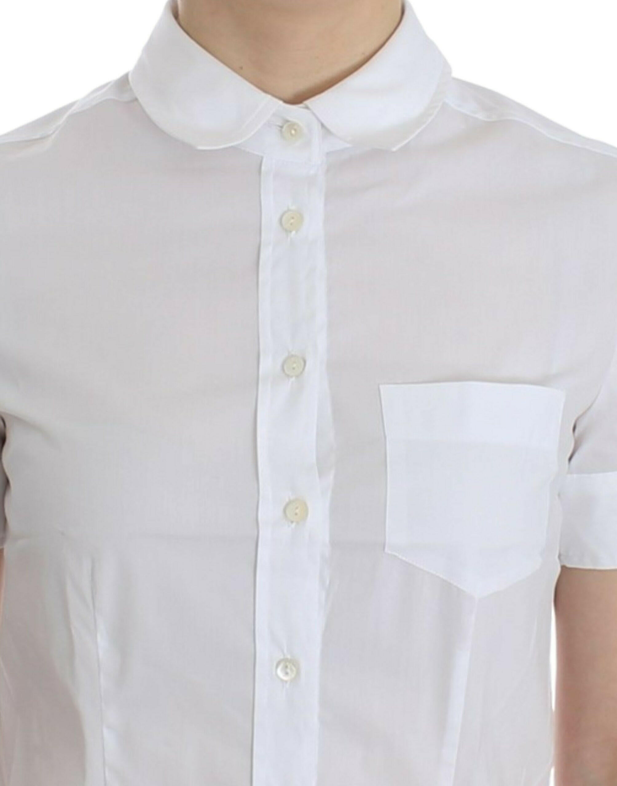 John Galliano White Cotton Shirt Top -   -  John Galliano.