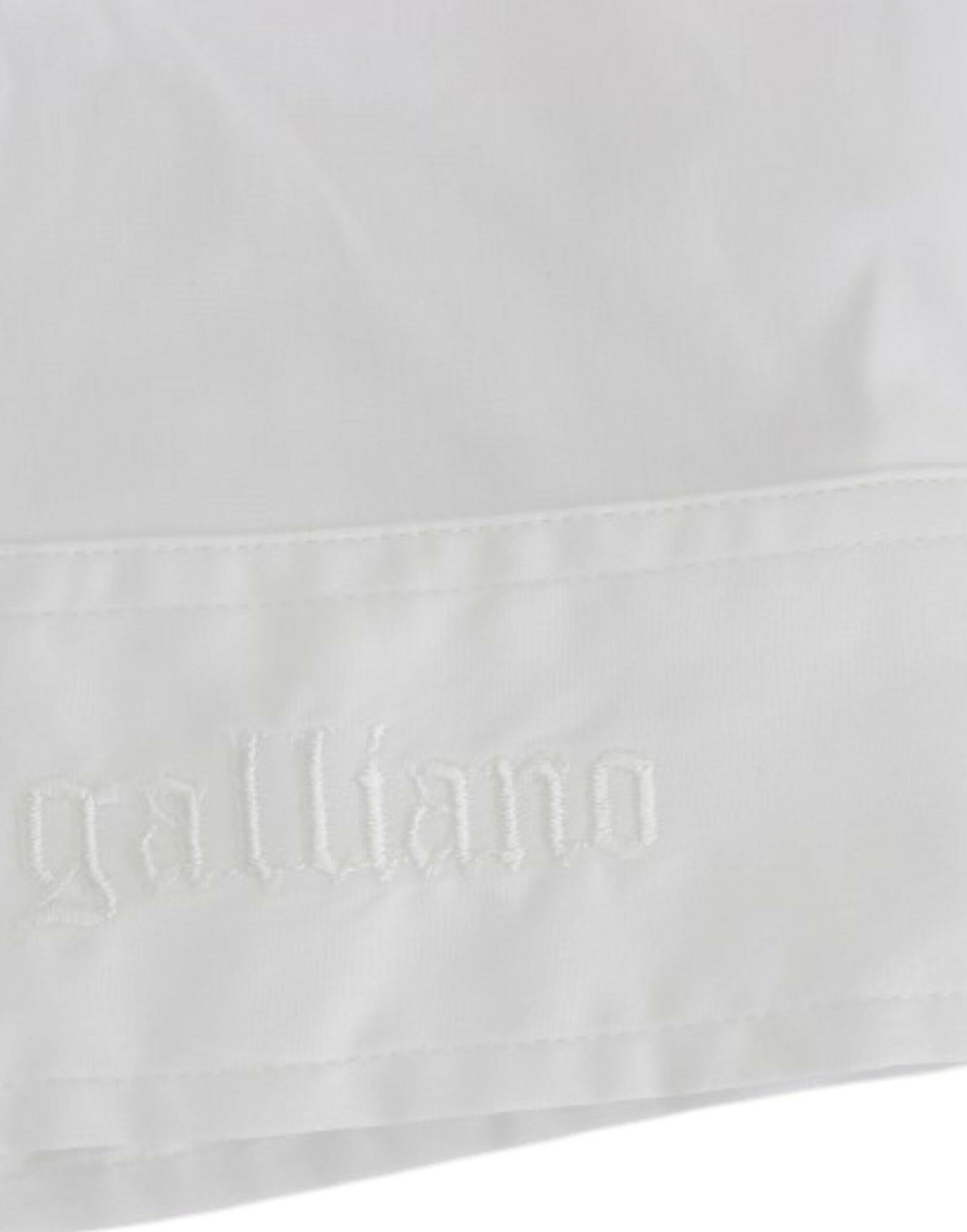 John Galliano White Cotton Shirt Top -   -  John Galliano.