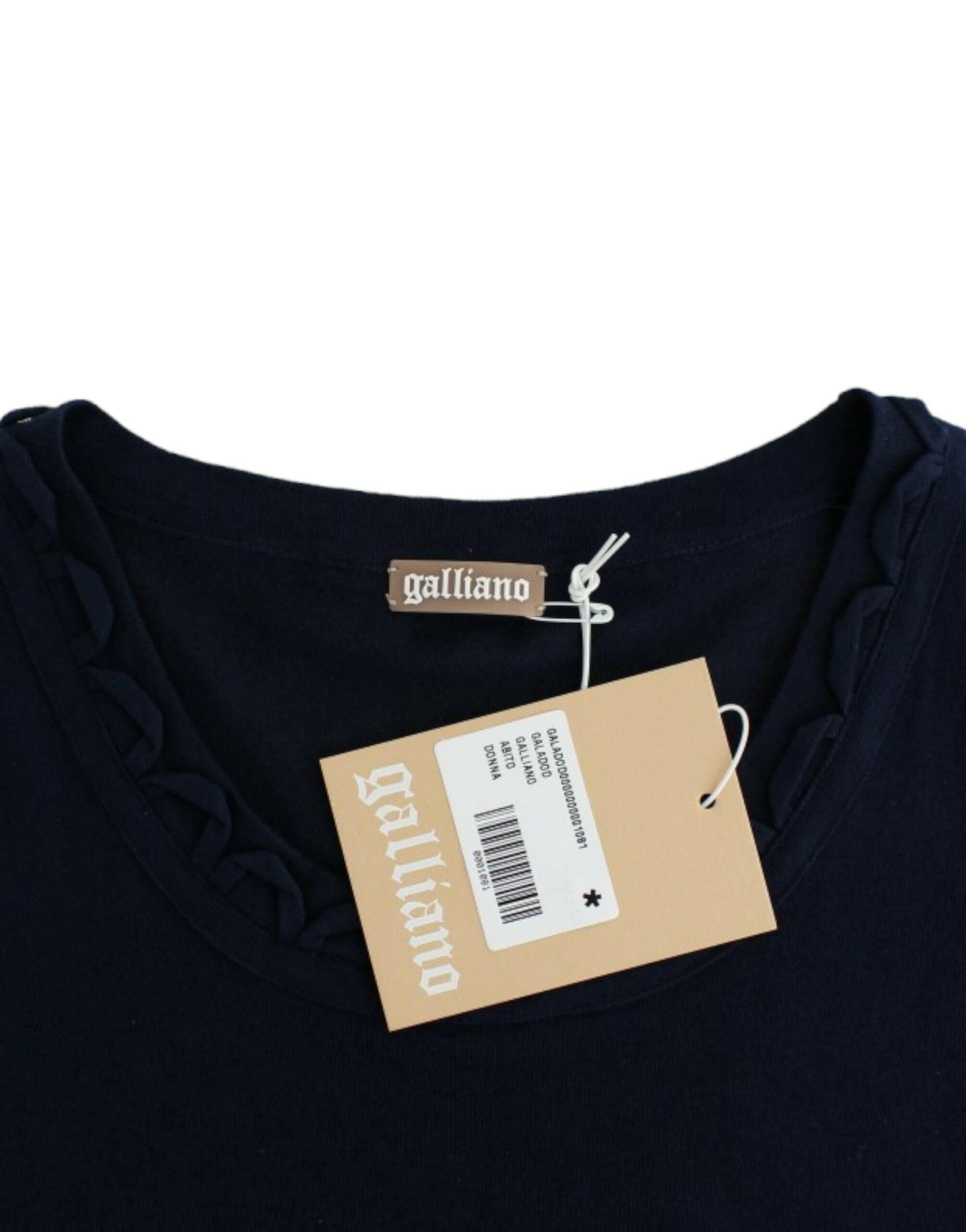 John Galliano Blue cotton jersey dress -   -  John Galliano.