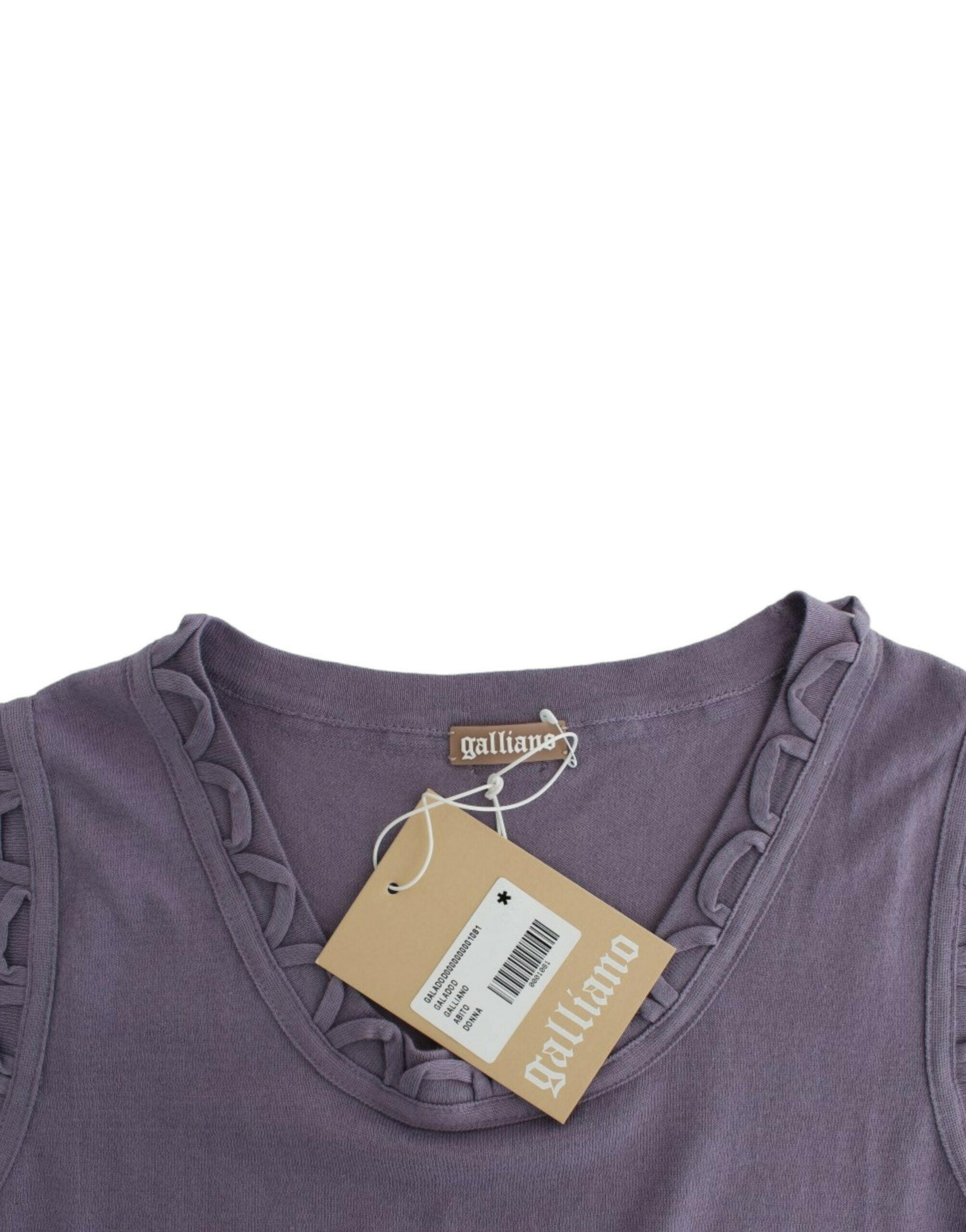 John Galliano Purple cotton jersey dress -   -  John Galliano.