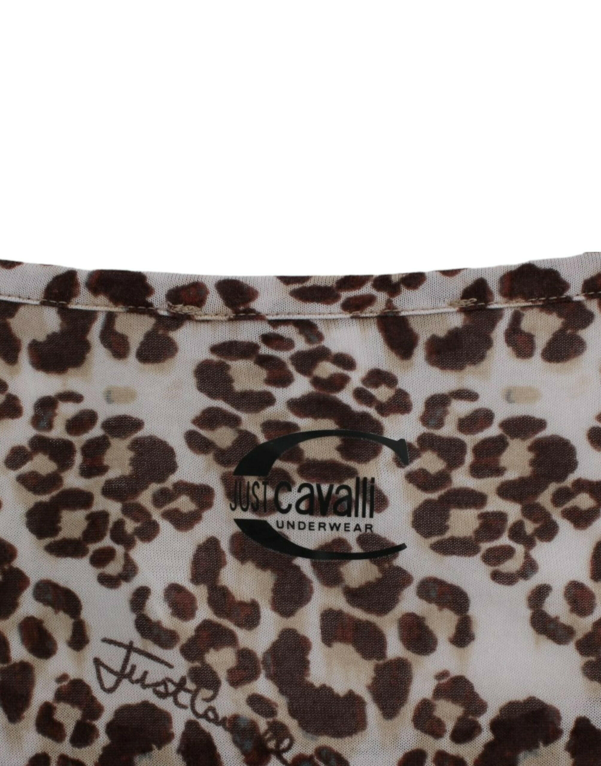 Cavalli Brown longsleeved lace top -   -  Cavalli.