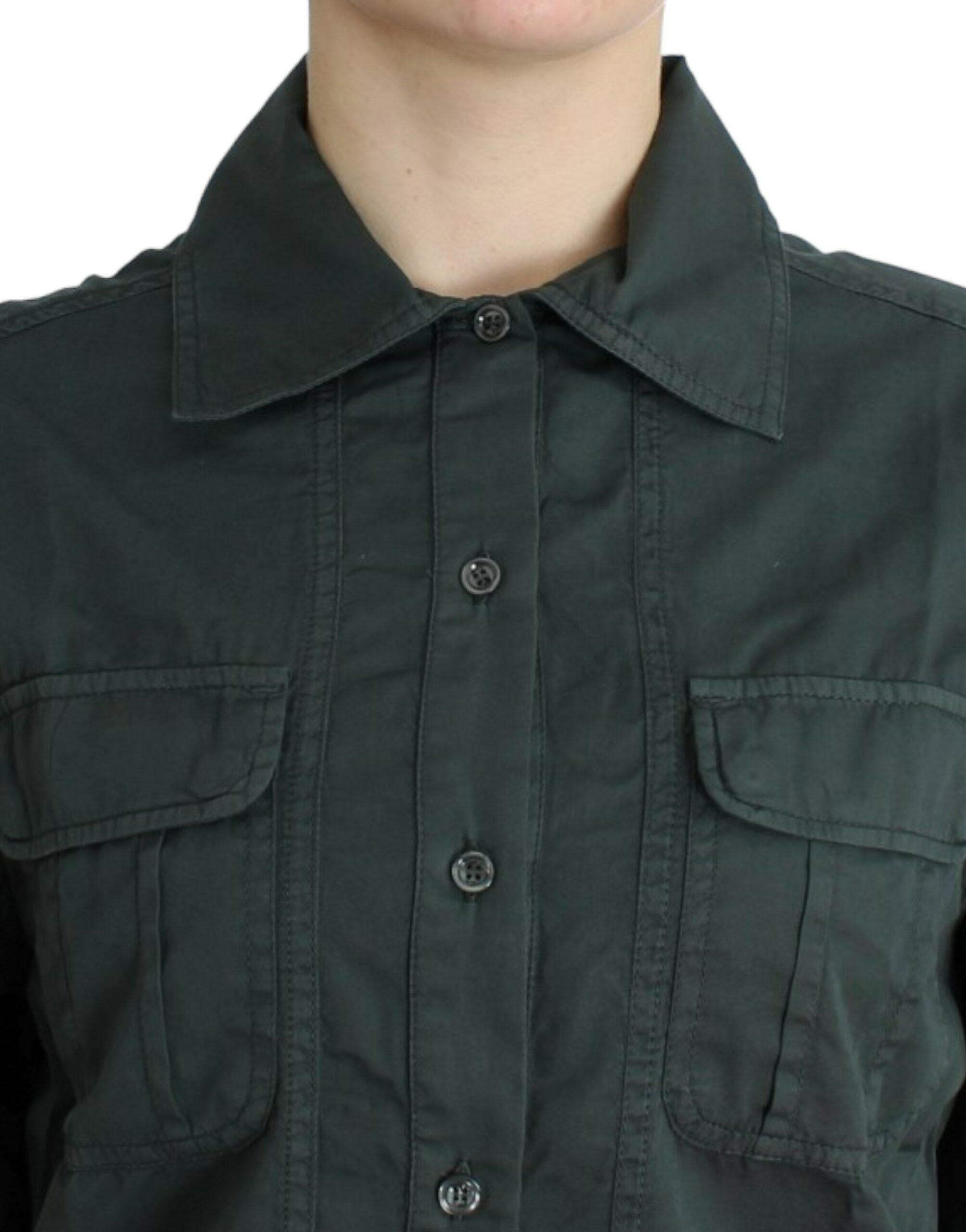 Cavalli Gray button down shirt -   -  Cavalli.