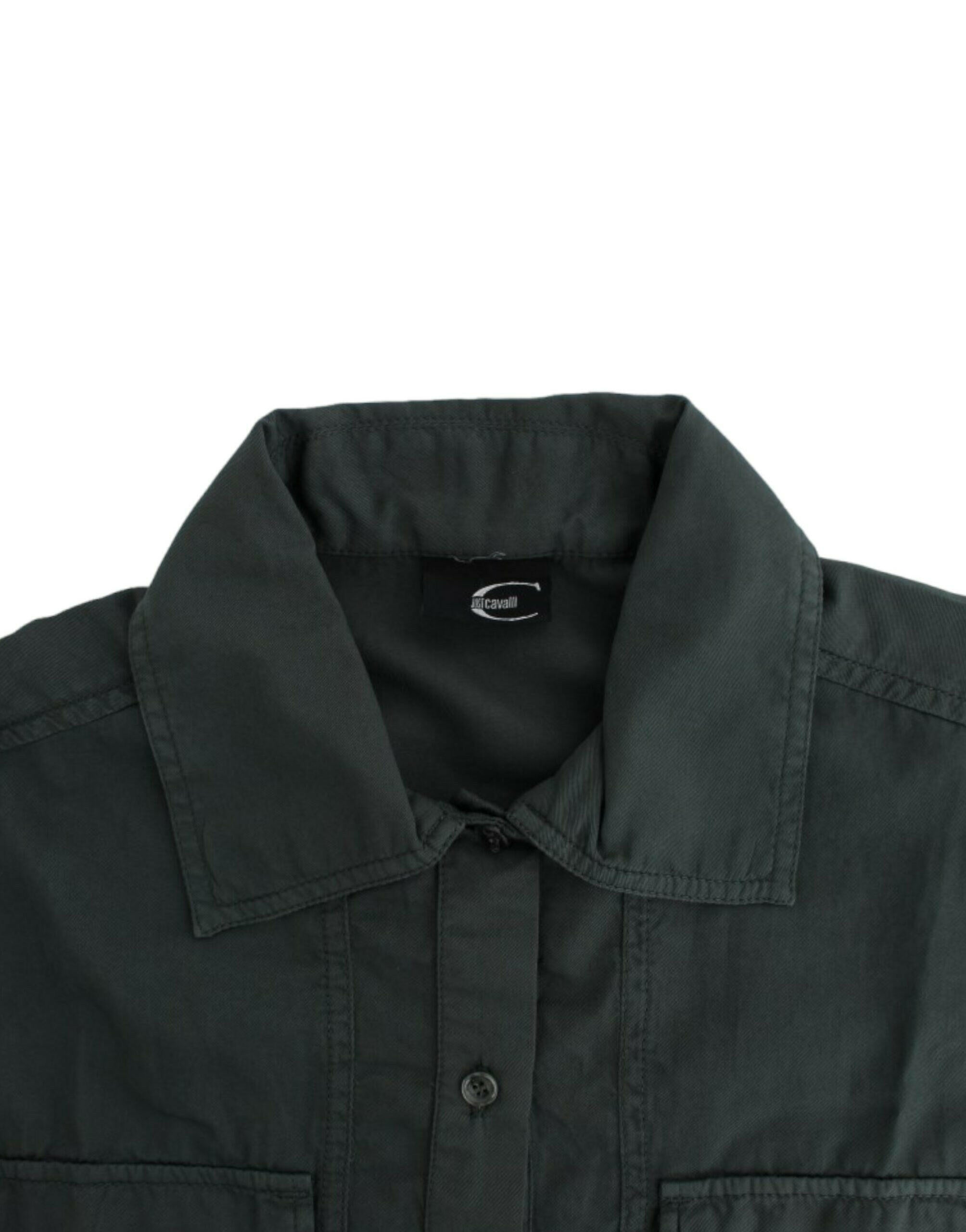 Cavalli Gray button down shirt -   -  Cavalli.