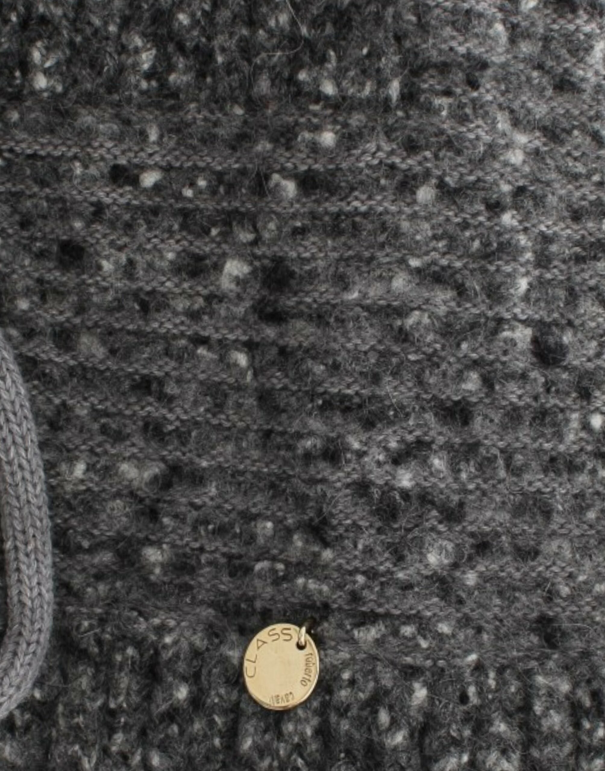 Cavalli Gray wool knitted cardigan -   -  Cavalli.