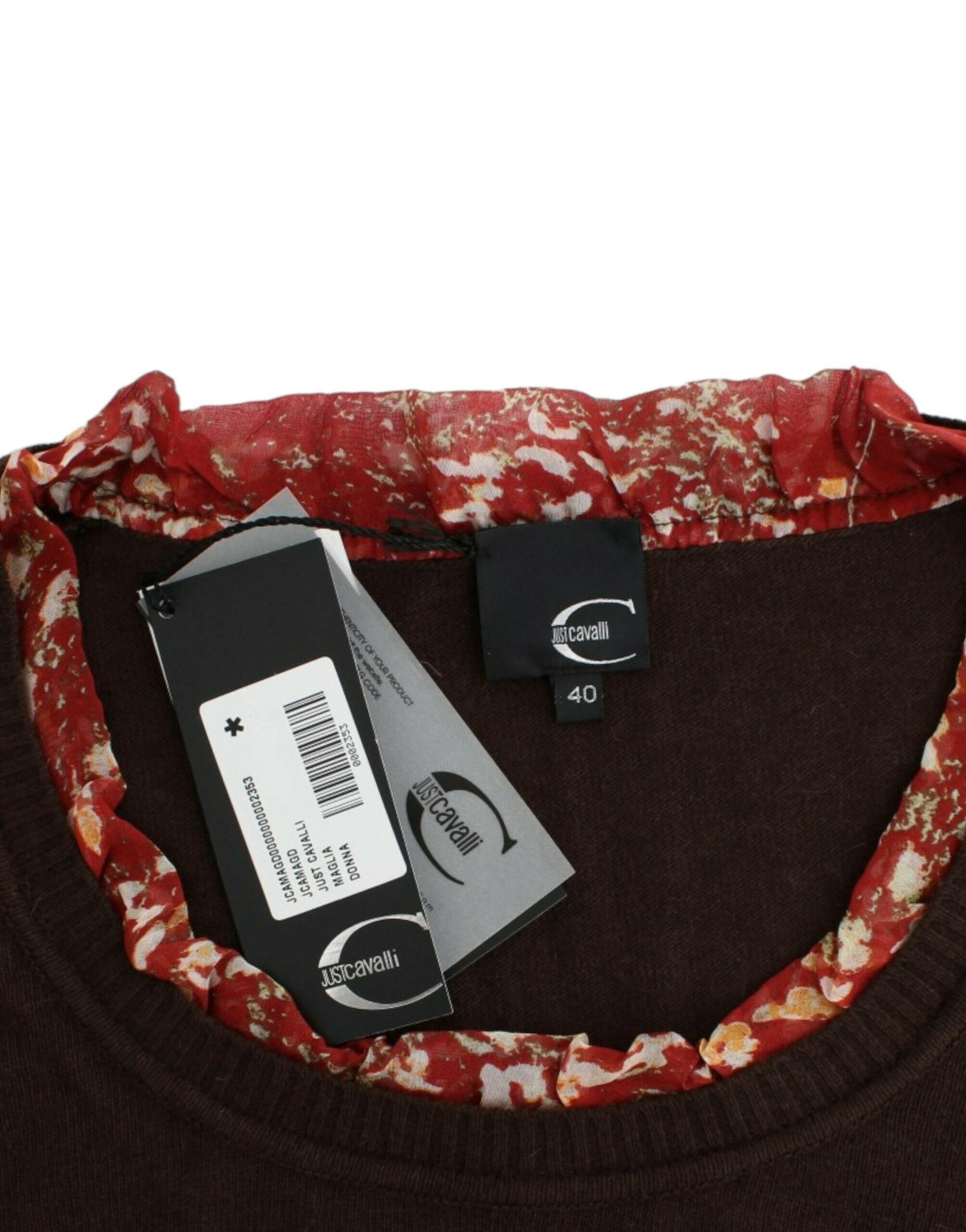 Cavalli Brown crewneck sweater -   -  Cavalli.