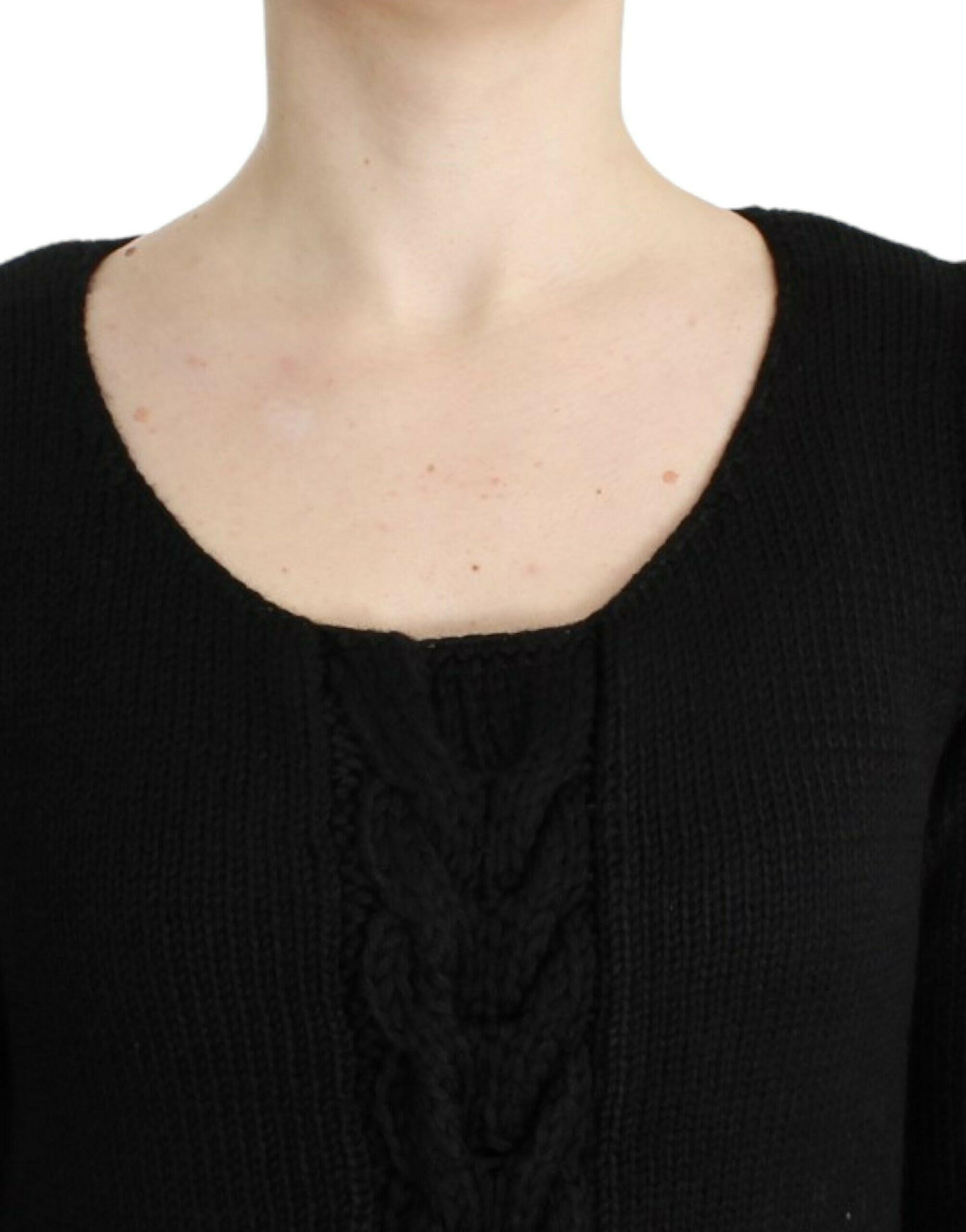 Cavalli Black knitted wool sweater -   -  Cavalli.