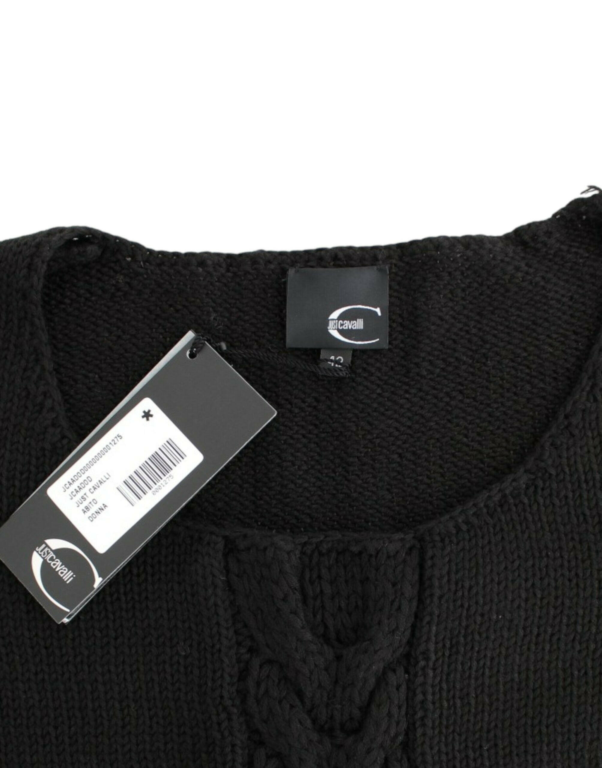 Cavalli Black knitted wool sweater -   -  Cavalli.