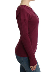 Cavalli Purple knitted wool sweater -   -  Cavalli.