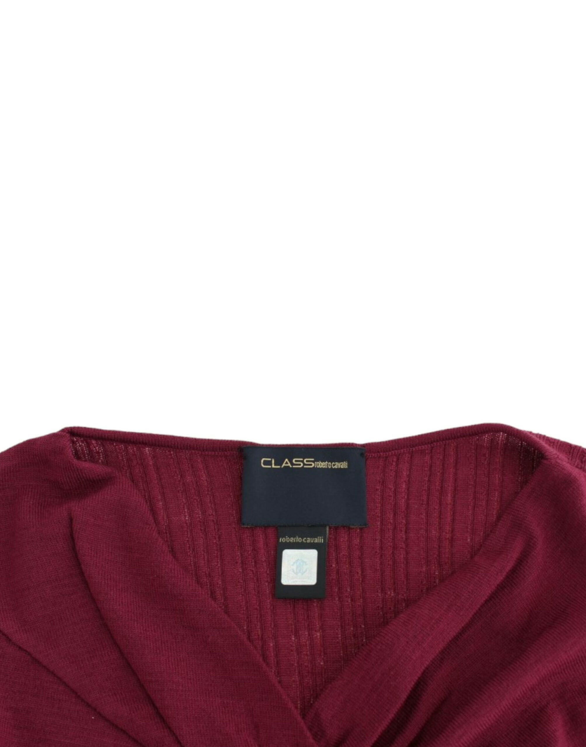 Cavalli Purple knitted wool sweater -   -  Cavalli.