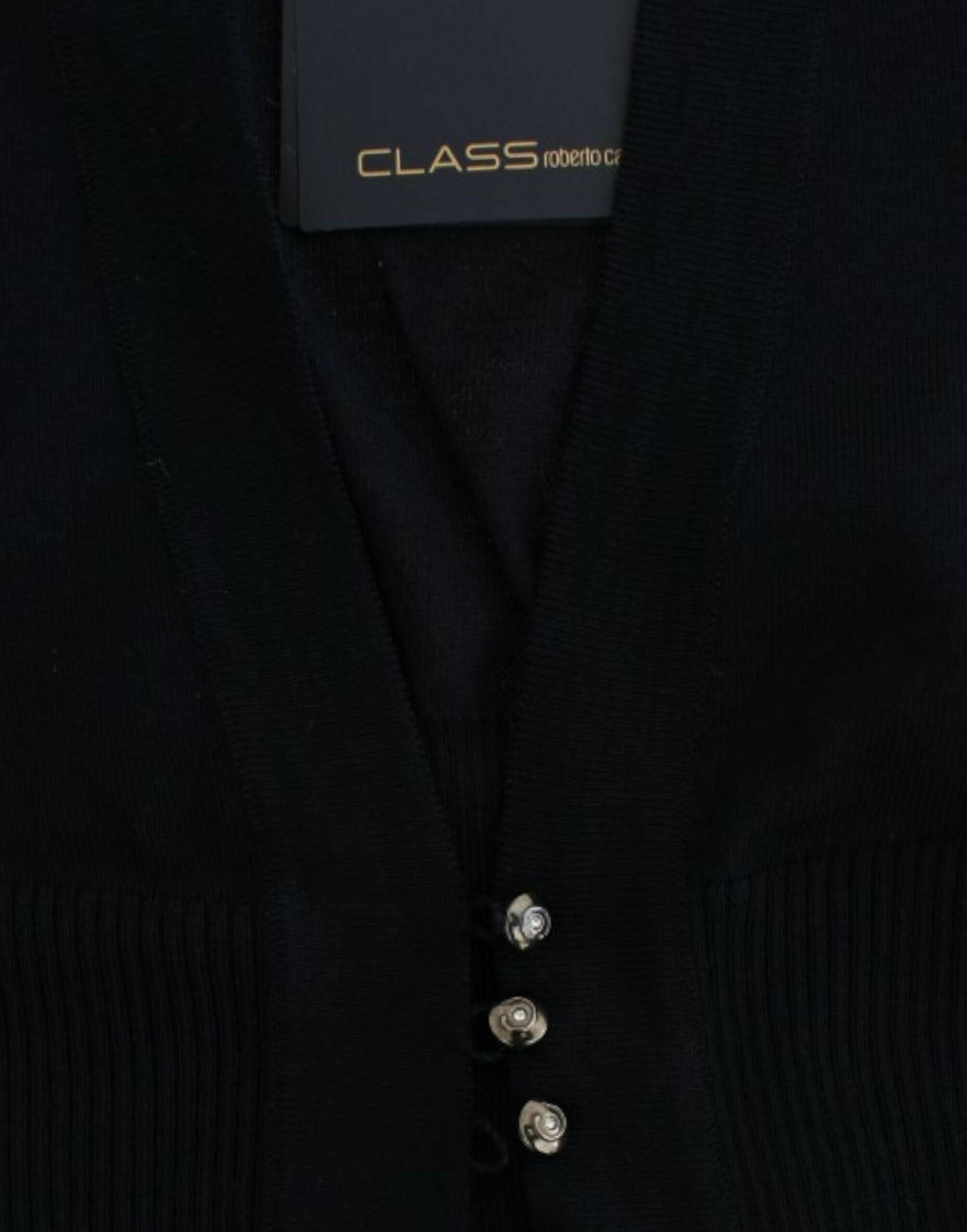 Cavalli Black cropped wool cardigan -   -  Cavalli.