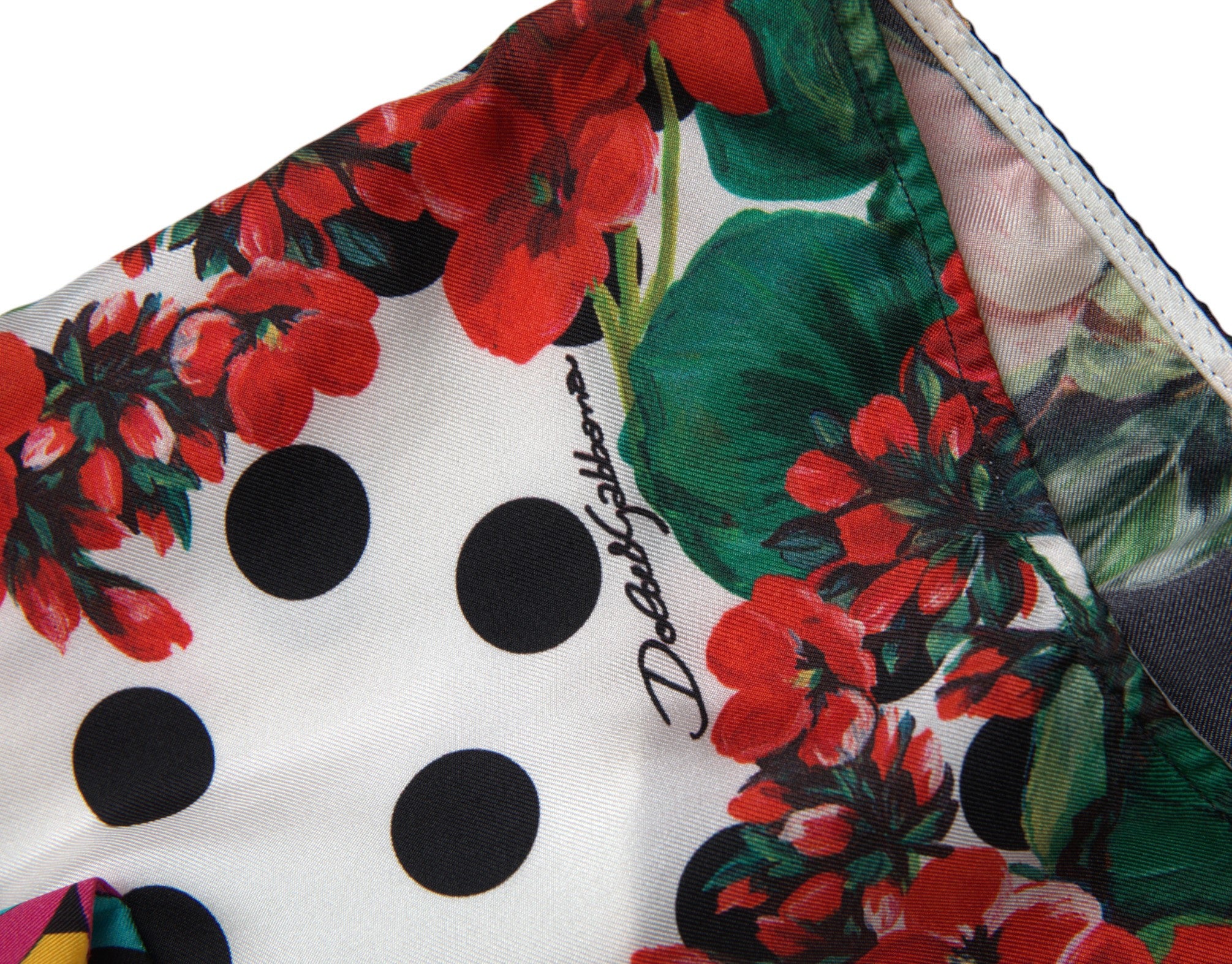 Dolce & Gabbana Multicolor Floral Polka Dot Hot Pants Shorts -   -  Dolce & Gabbana.