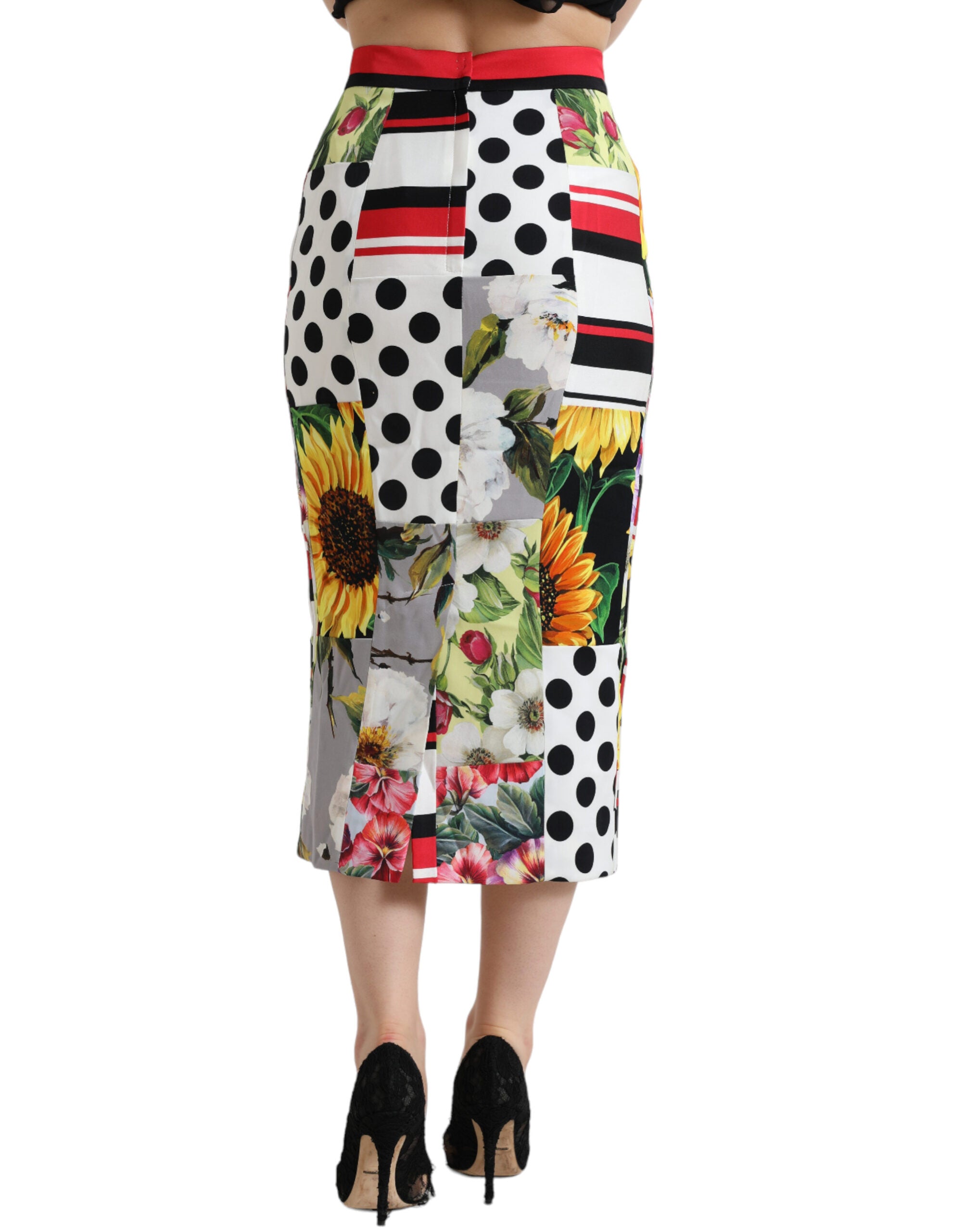 Dolce & Gabbana Multicolor Patchwork High Waist Pencil Cut Skirt -   -  Dolce & Gabbana.