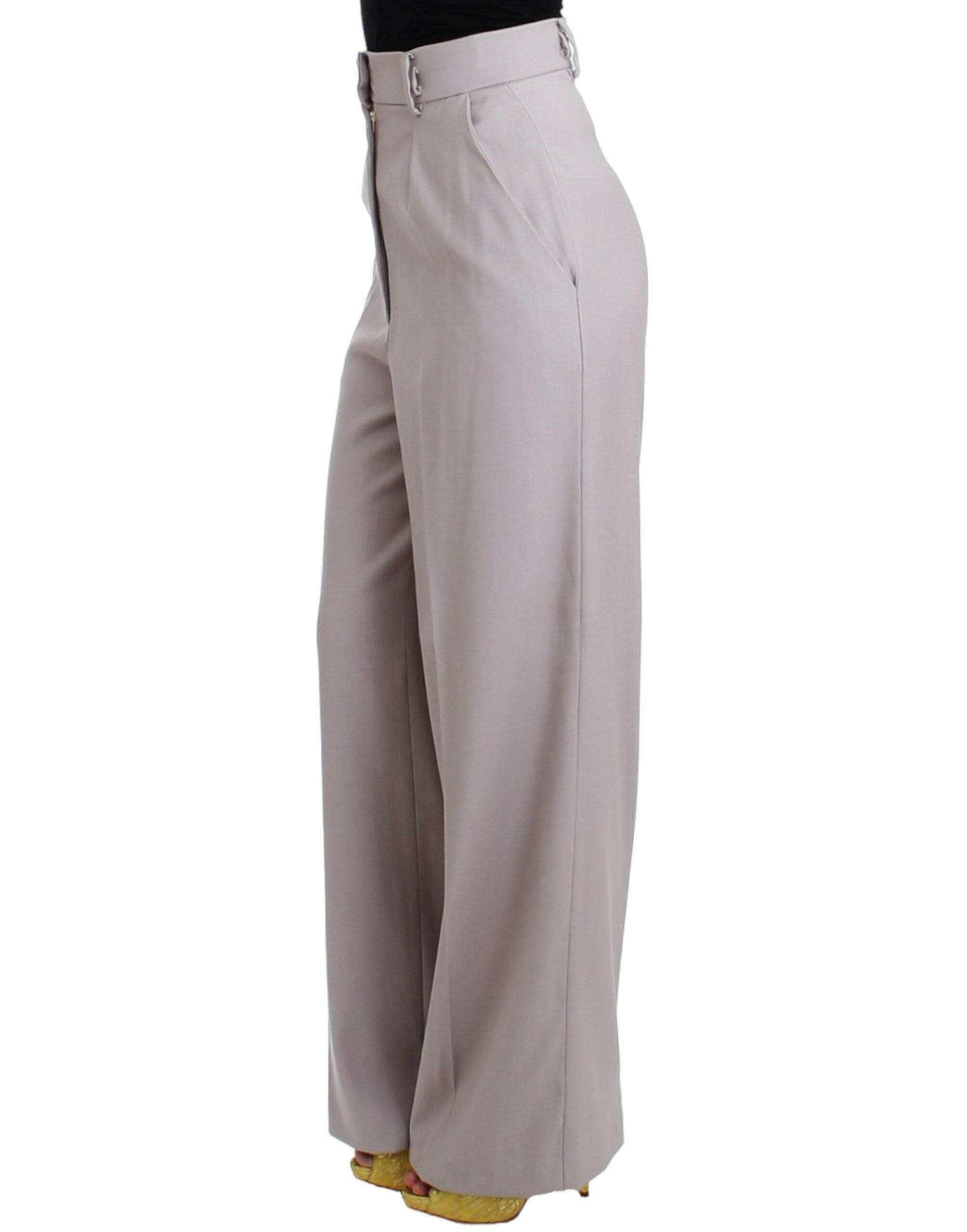 Cavalli Gray high waist pants -   -  Cavalli.