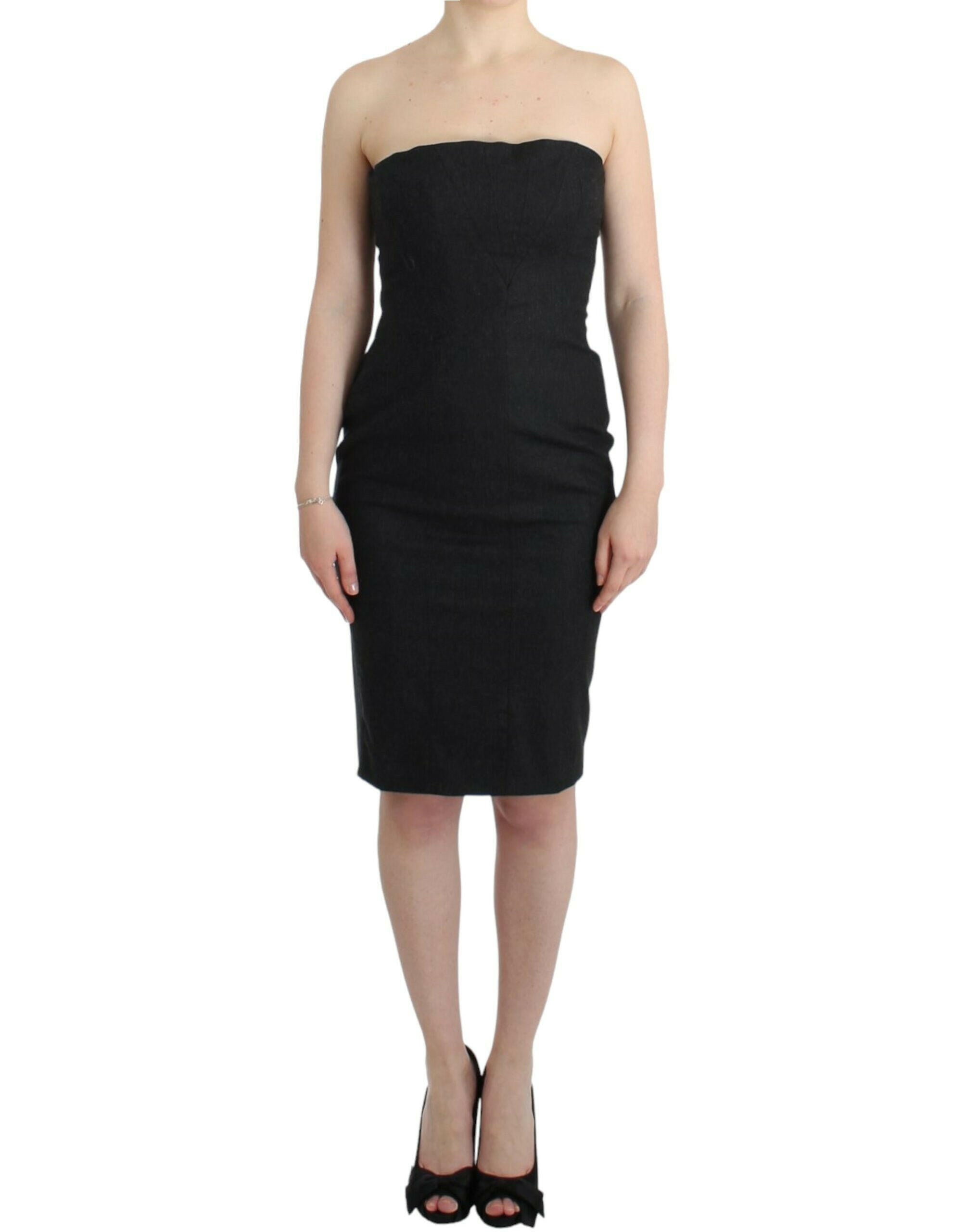 Cavalli Gray strapless dress -   -  Cavalli.