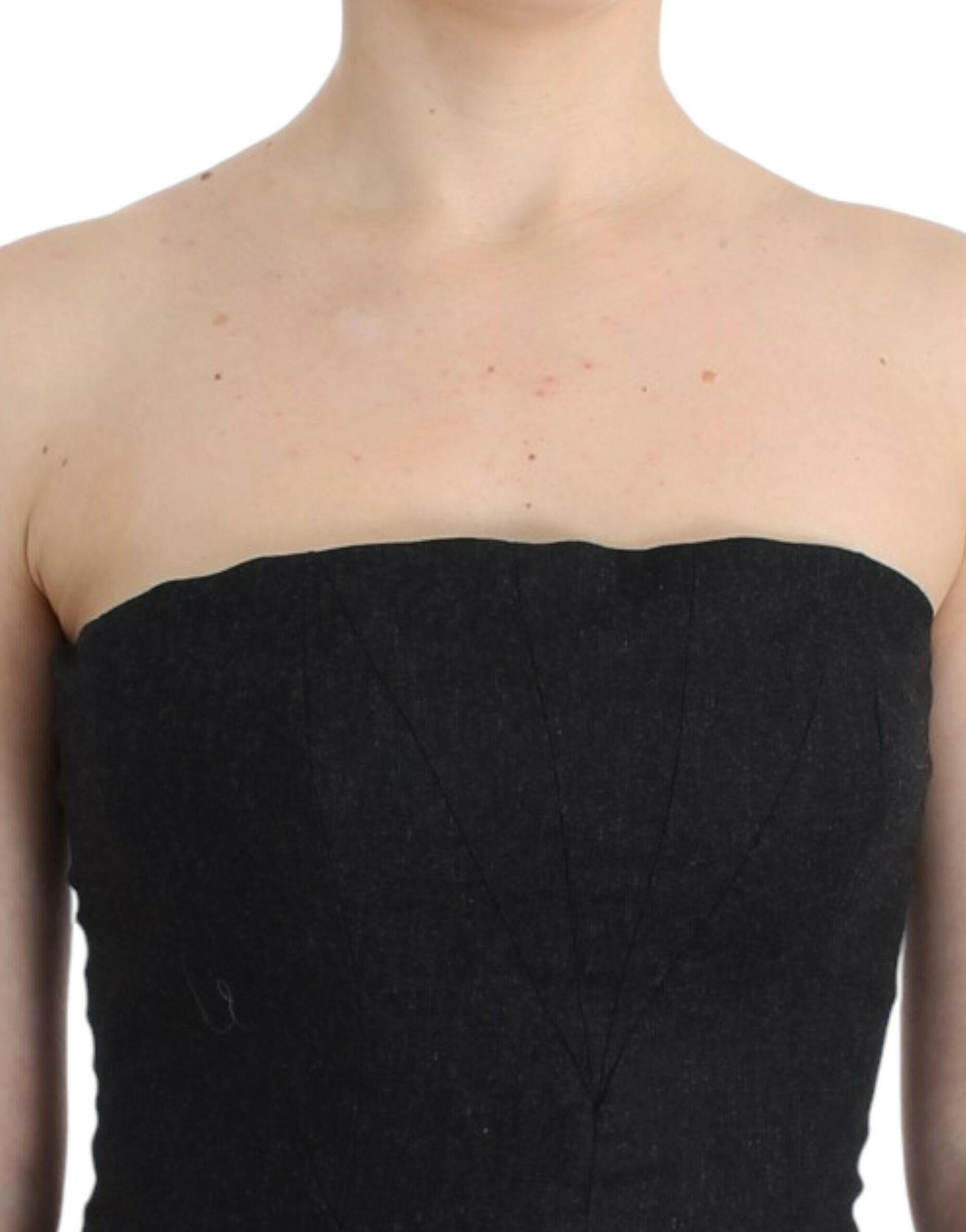 Cavalli Gray strapless dress -   -  Cavalli.