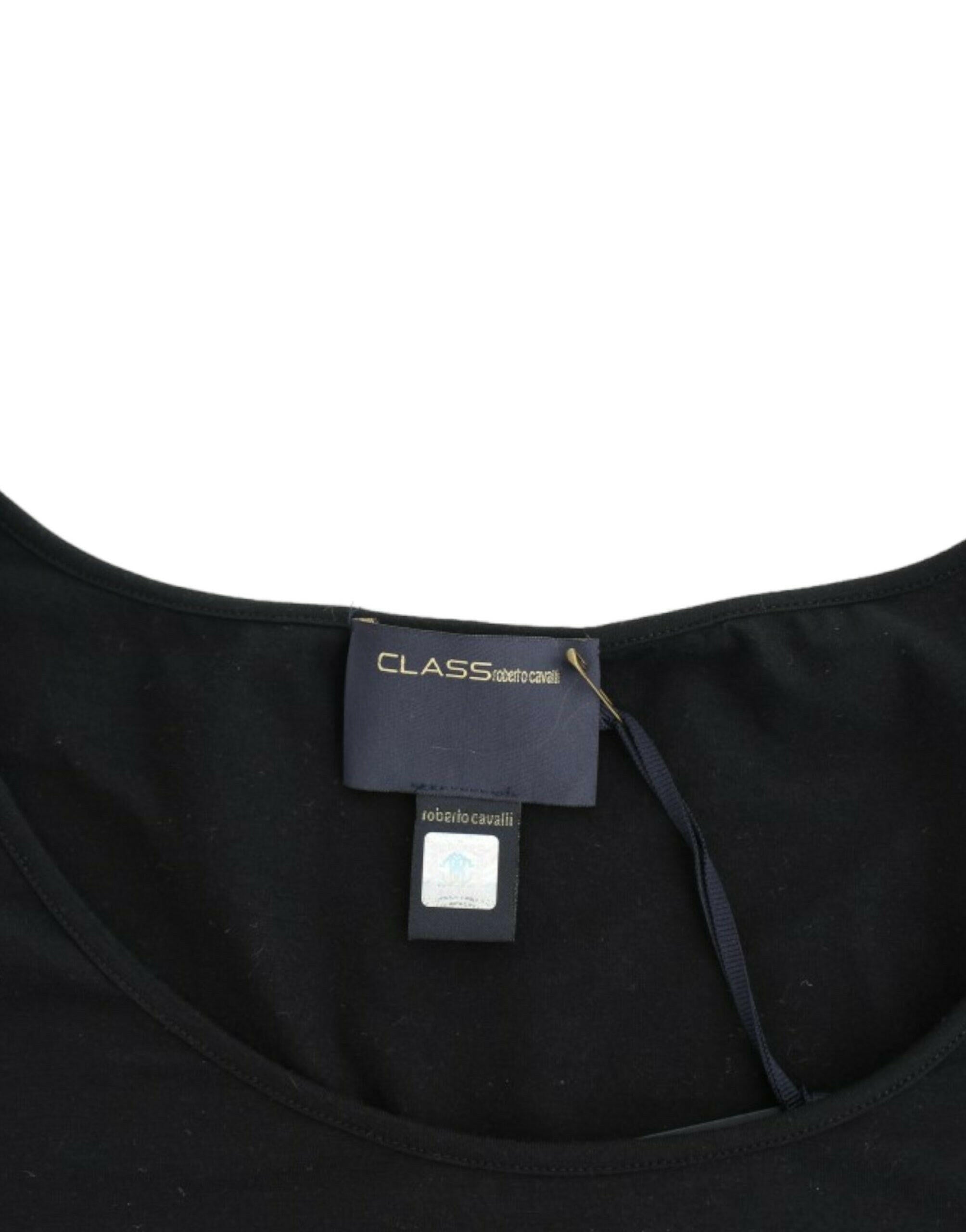 Cavalli Black Cotton Top -   -  Cavalli.