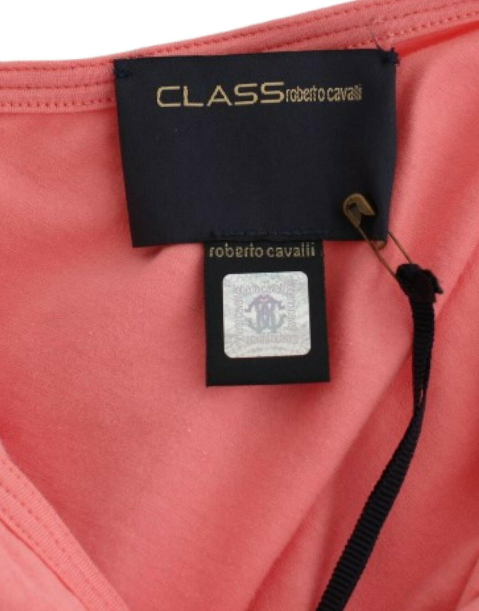 Cavalli Pink cotton tank top -   -  Cavalli.