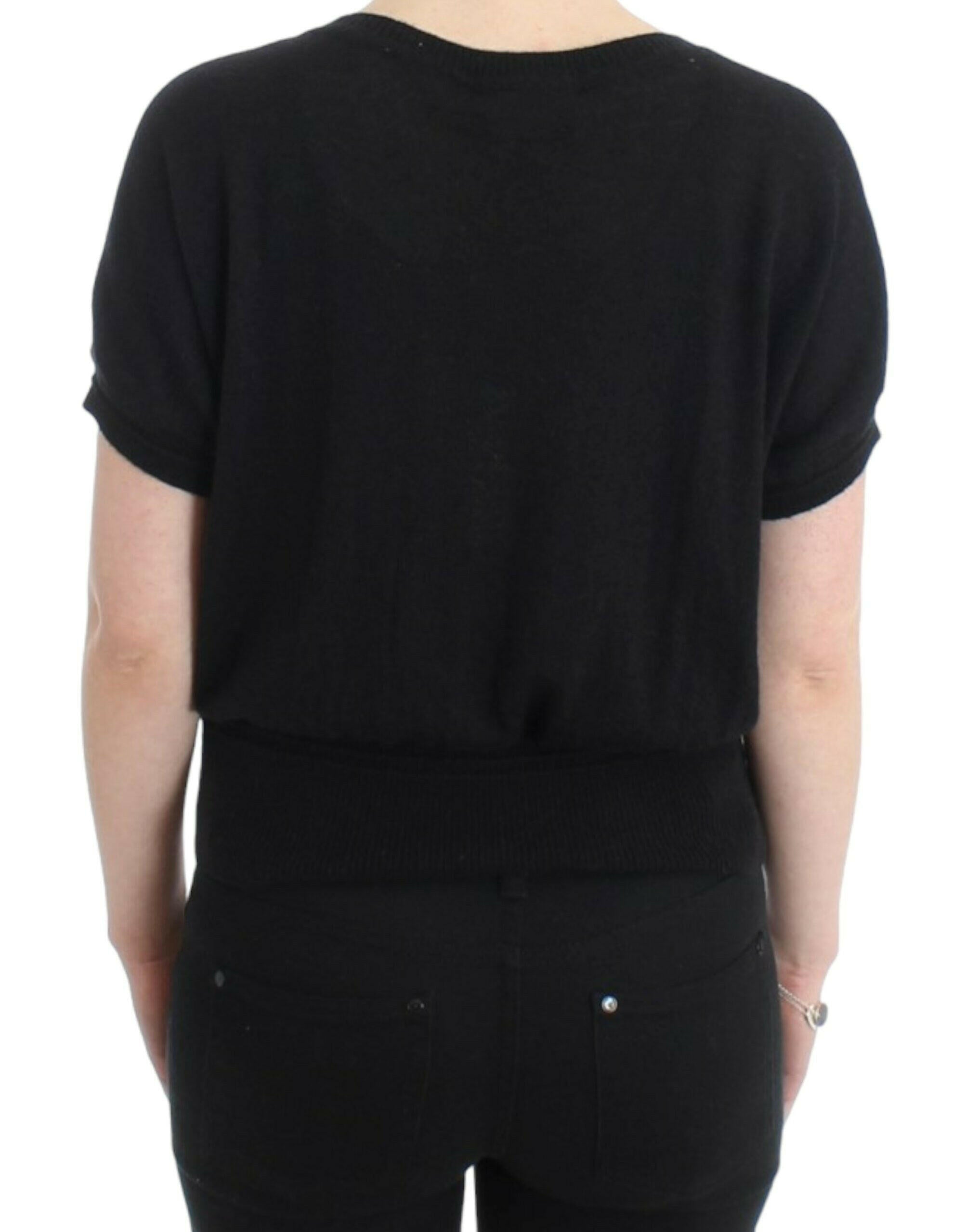 Cavalli Black short sleeved jumper -   -  Cavalli.