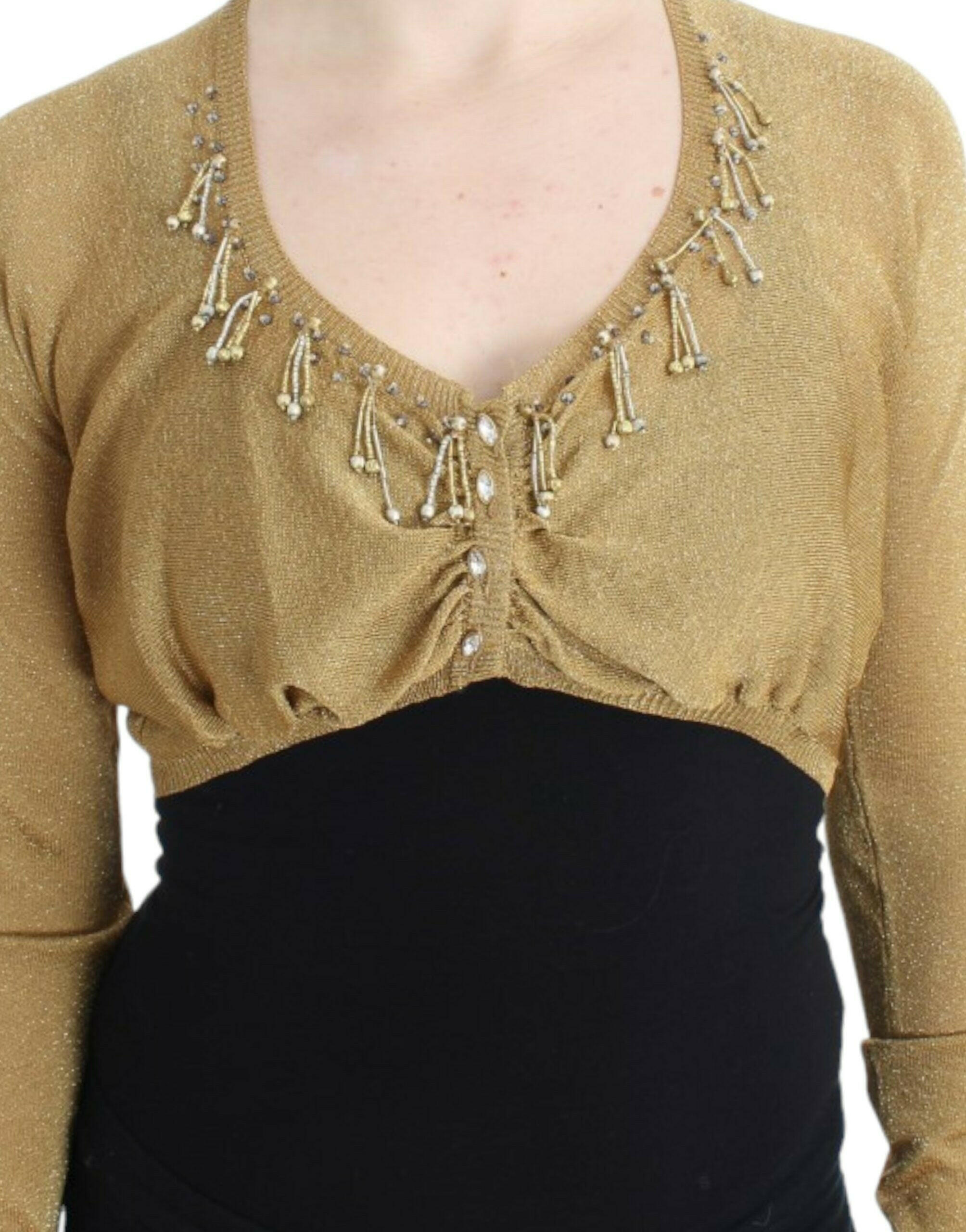Cavalli Gold embellished gold shrug -   -  Cavalli.