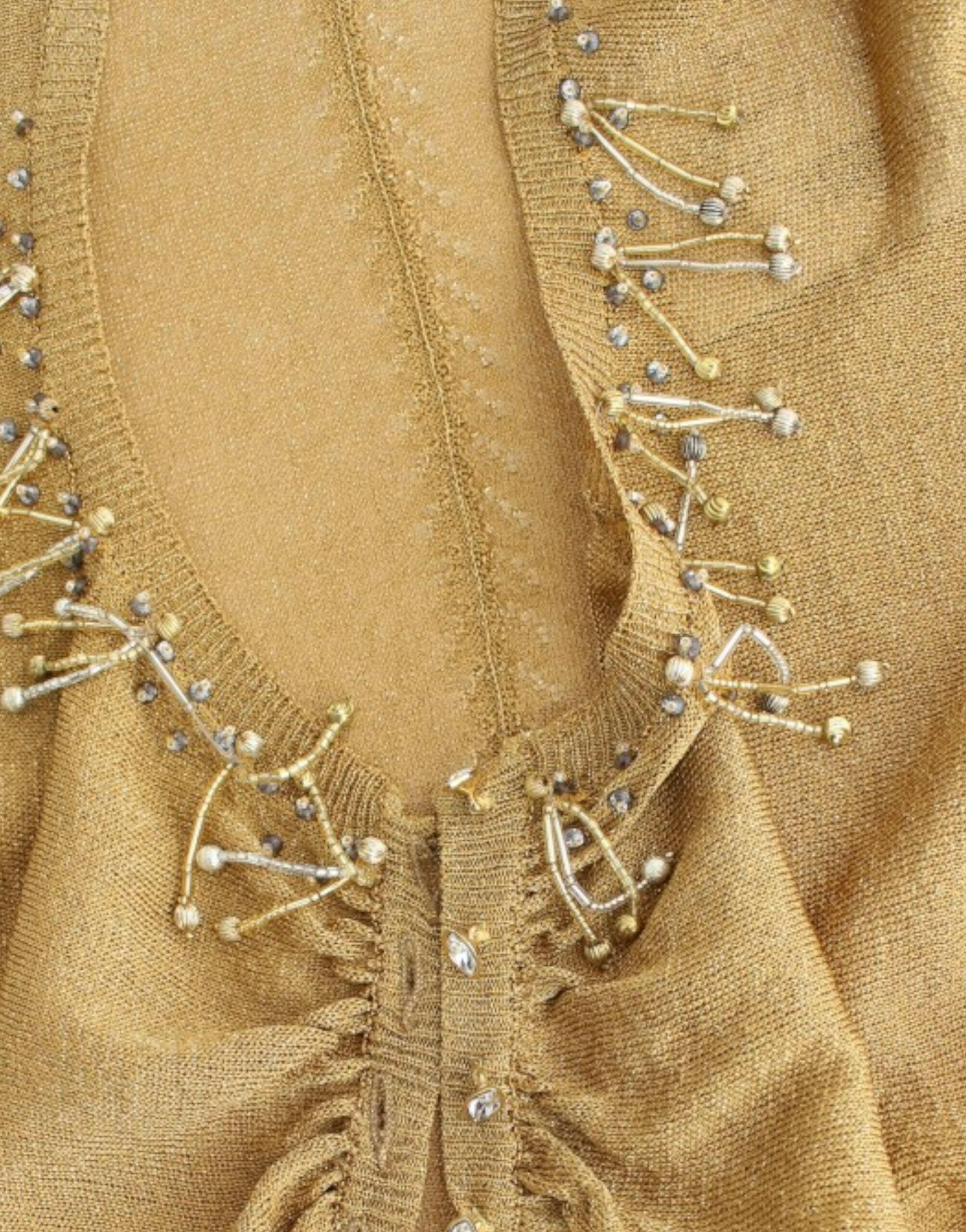 Cavalli Gold embellished gold shrug -   -  Cavalli.