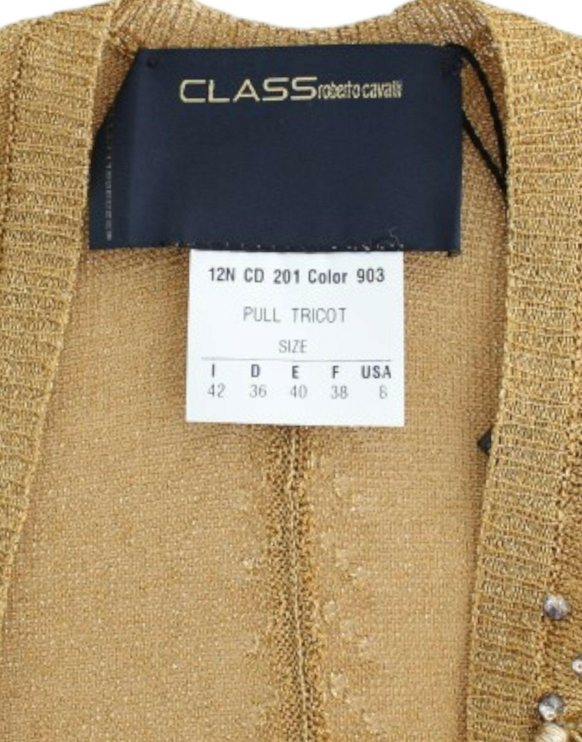 Cavalli Gold embellished gold shrug -   -  Cavalli.