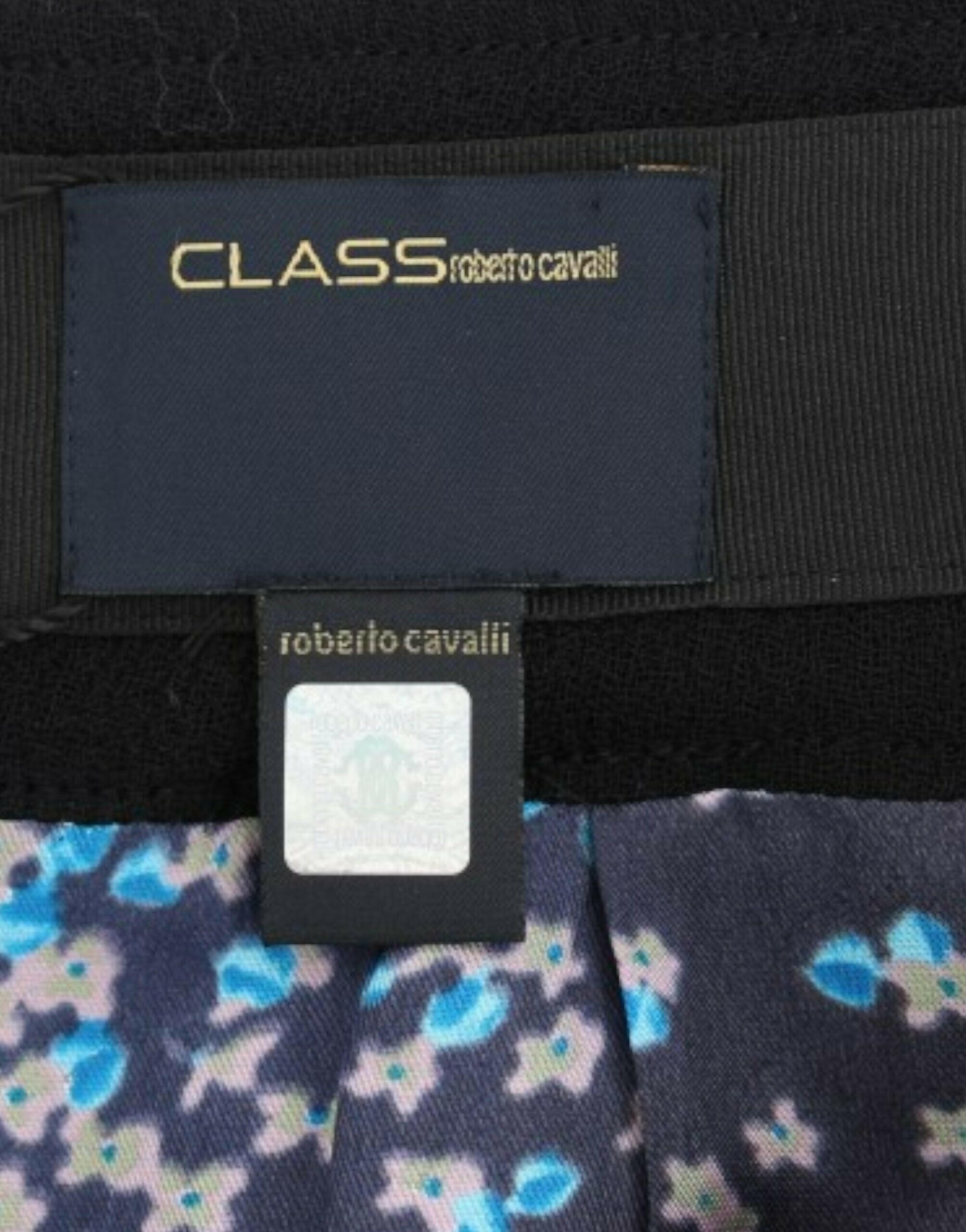 Cavalli Black wool pencil skirt -   -  Cavalli.