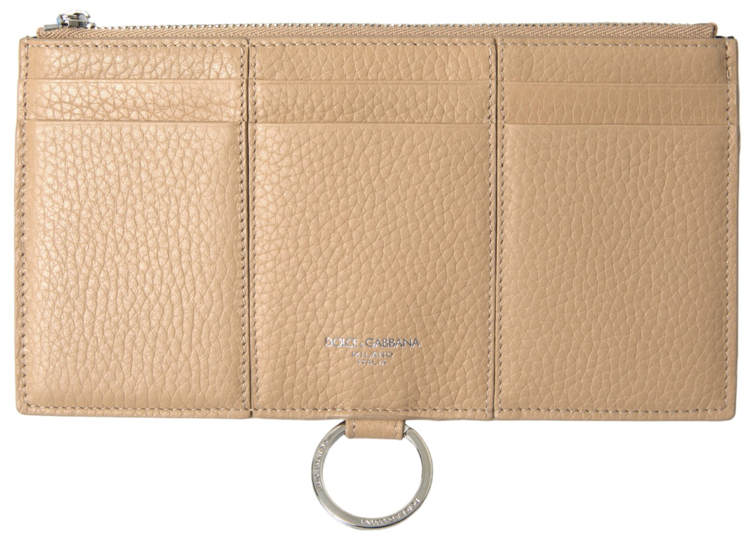 Dolce & Gabbana Beige Leather Shoulder Cardholder Shoulder Strap Wallet -   -  Dolce & Gabbana.