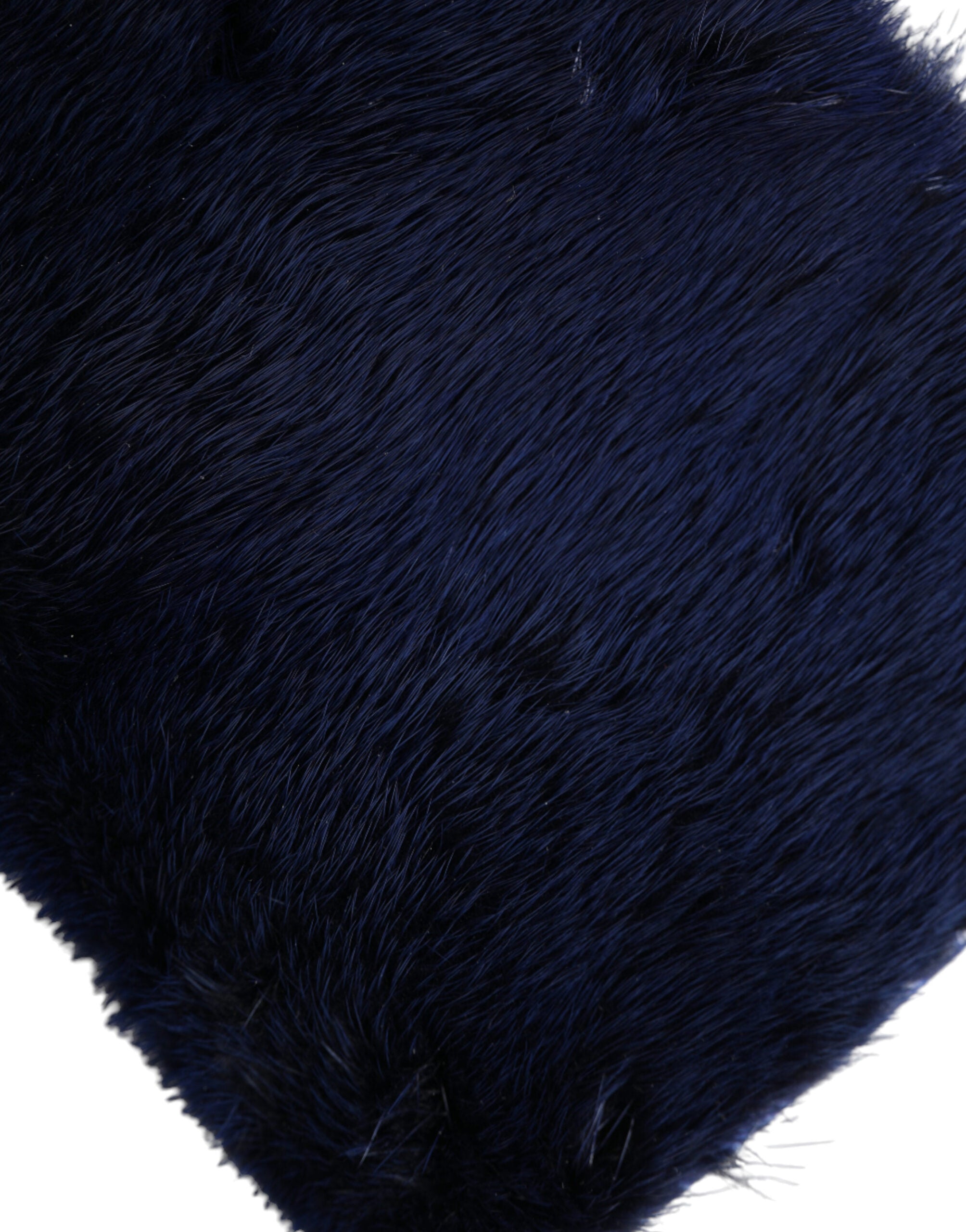 Dolce & Gabbana Dark Blue Fur Ayers Lily Twist Crossbody Shoulder Bag -   -  Dolce & Gabbana.