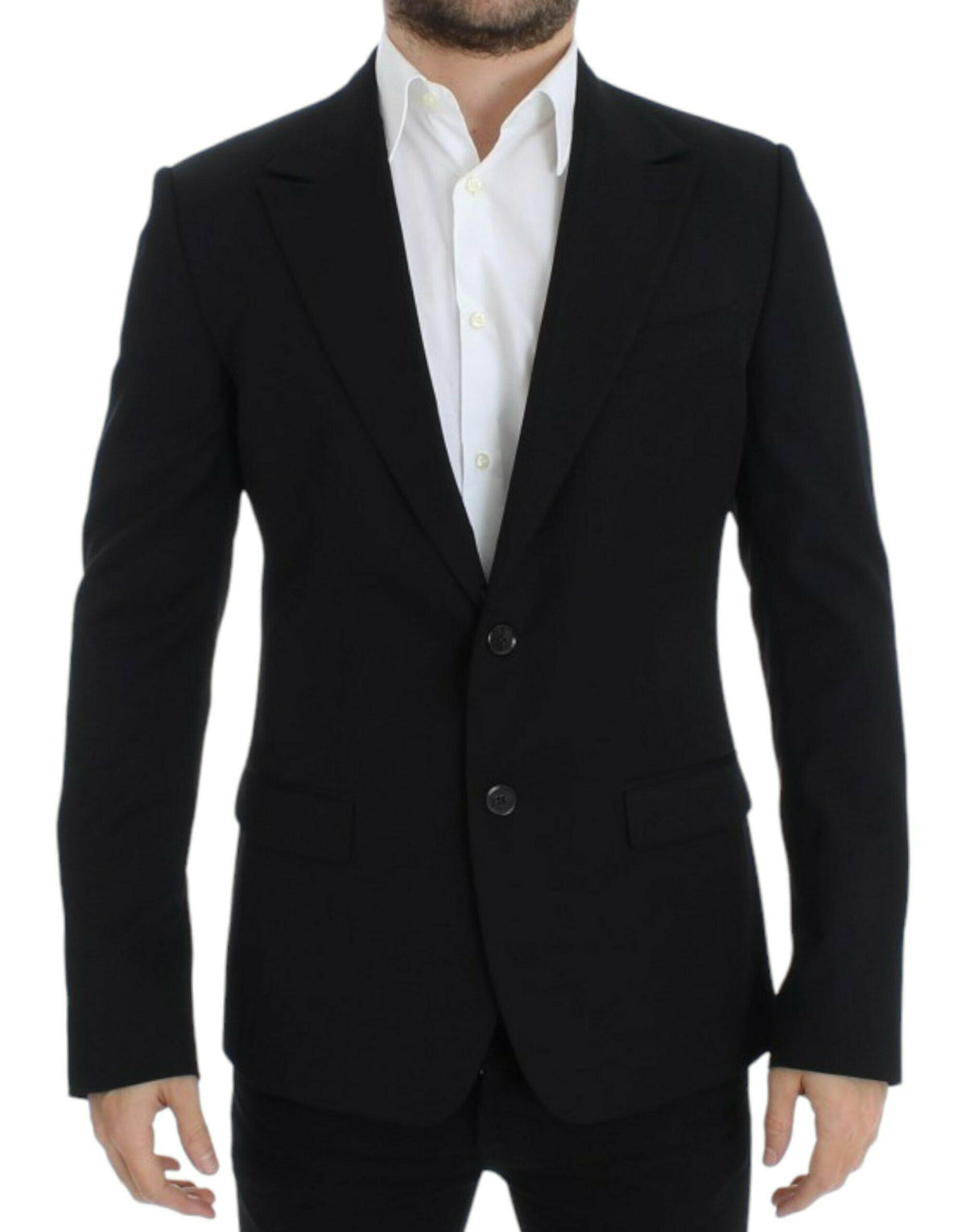 Dolce & Gabbana Black wool slim fit blazer -   -  Dolce & Gabbana.