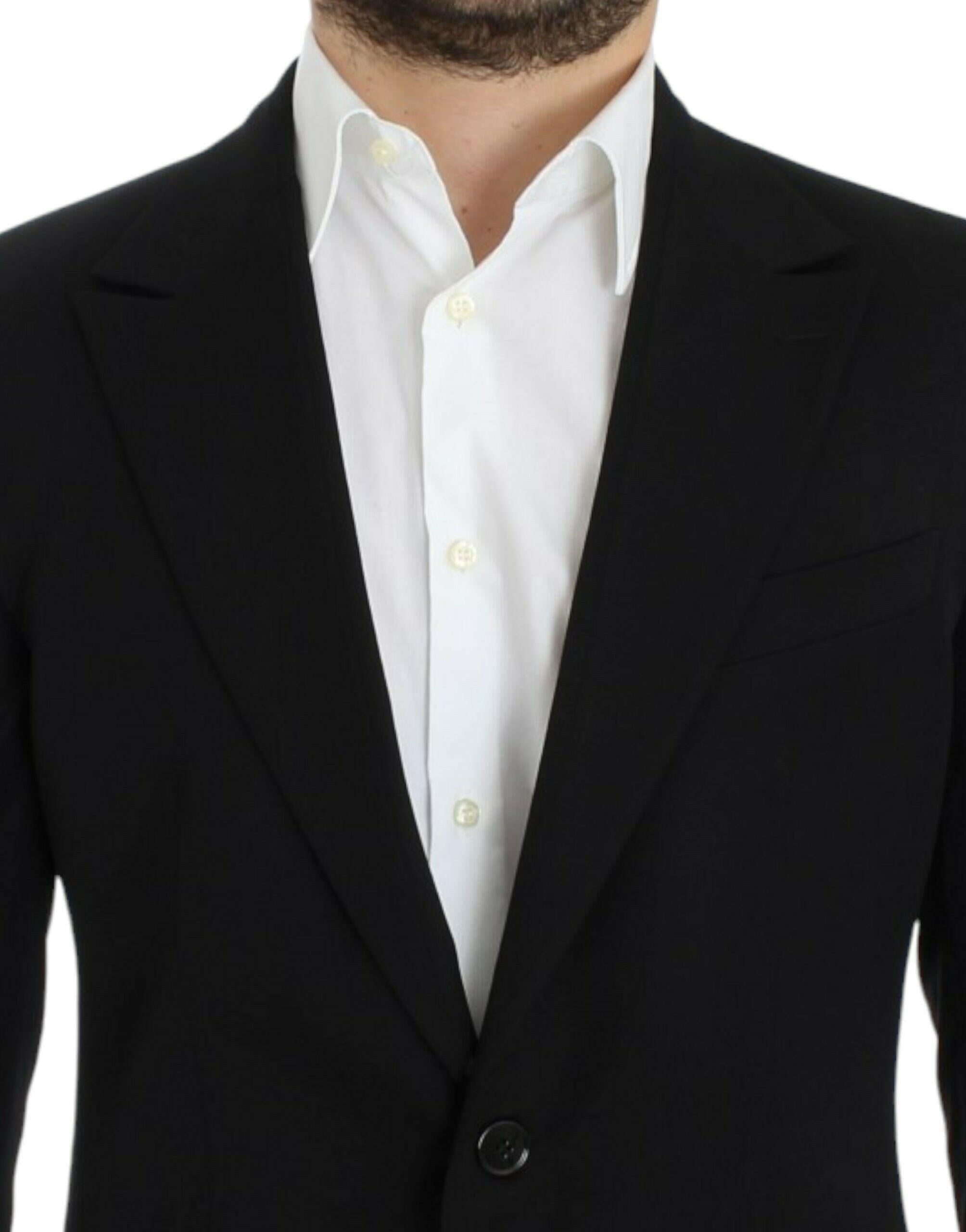 Dolce & Gabbana Black wool slim fit blazer -   -  Dolce & Gabbana.