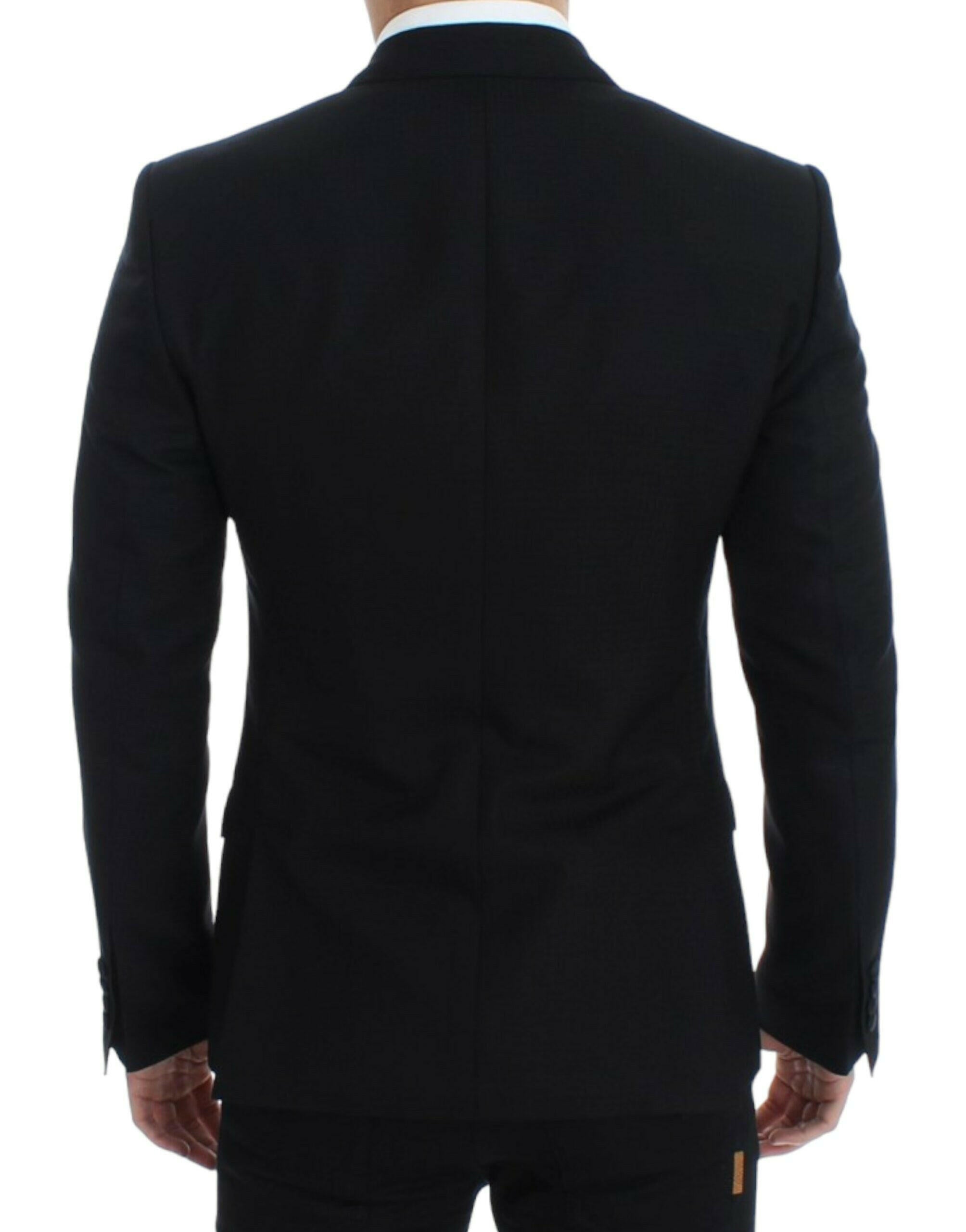 Dolce & Gabbana Black wool silk SICILIA blazer -   -  Dolce & Gabbana.