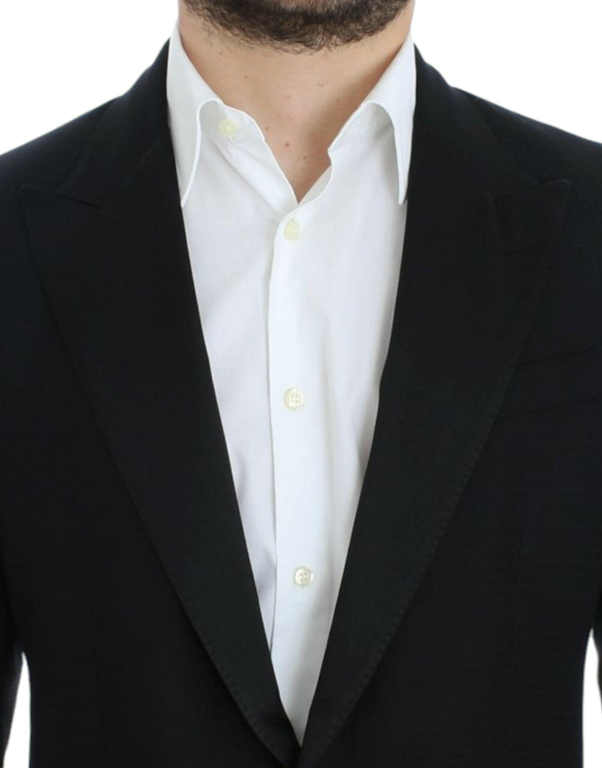 Dolce & Gabbana Black wool silk SICILIA blazer -   -  Dolce & Gabbana.