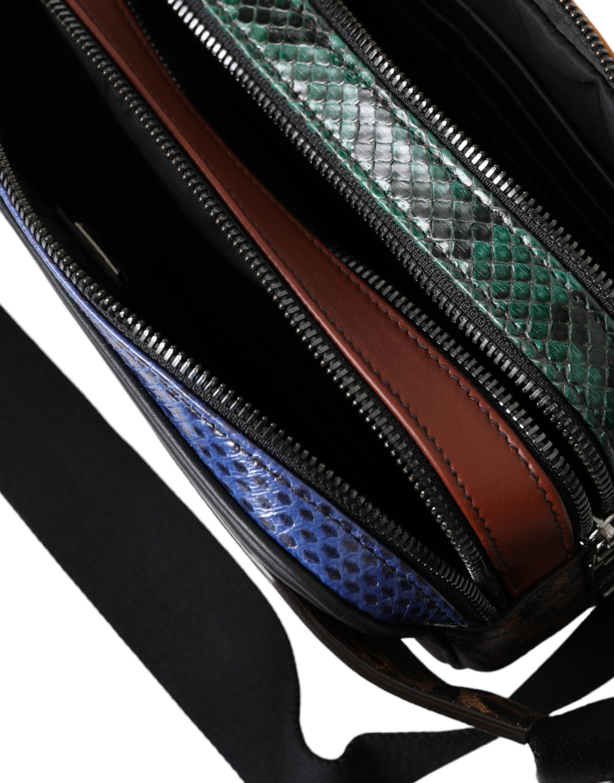 Dolce & Gabbana Black Exotic Leather Logo Belt Waist Fanny Pack Bag -  Luxury Belt Bag for Women -  Dolce & Gabbana.