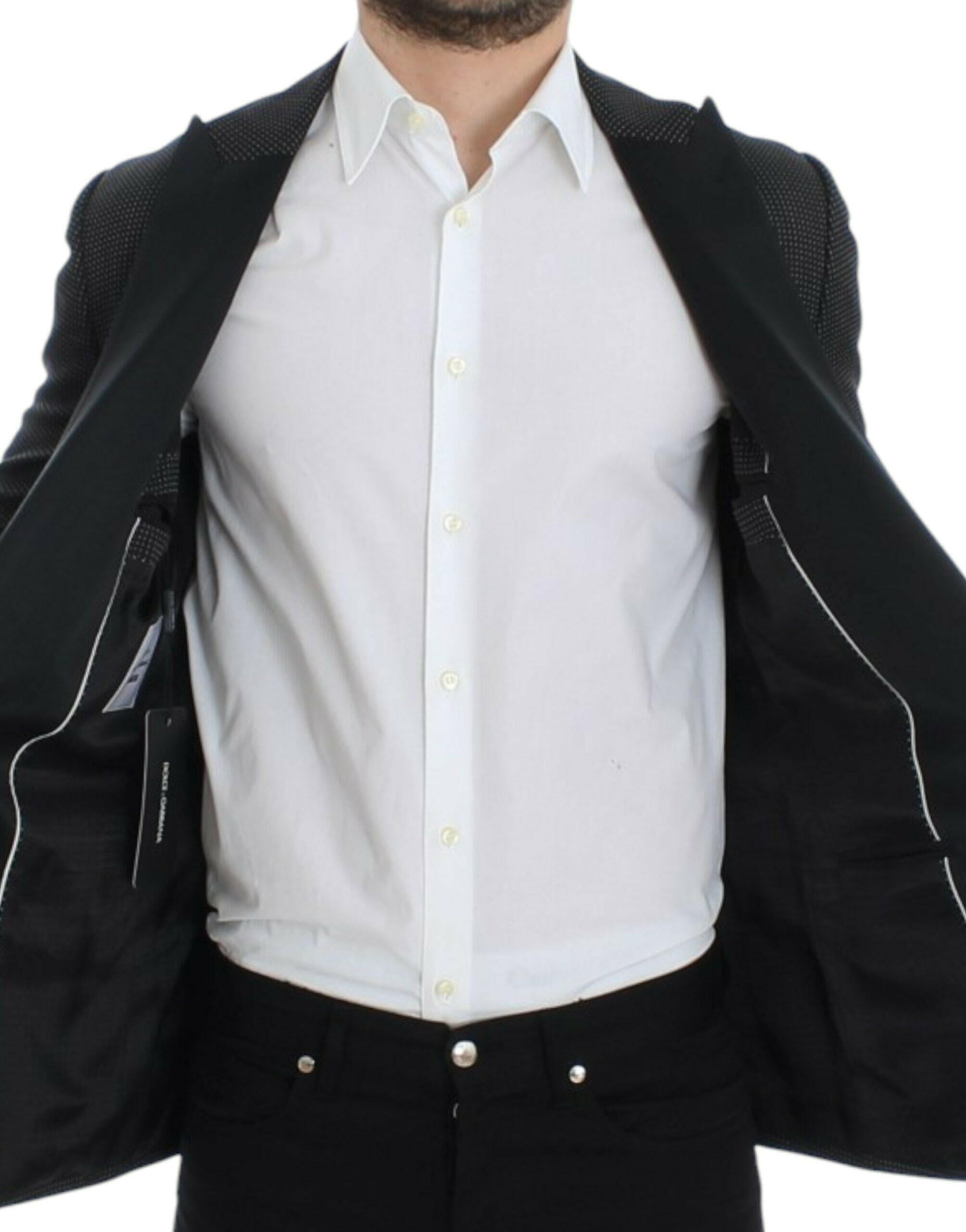 Dolce & Gabbana Black wool slim MARTINI blazer -   -  Dolce & Gabbana.