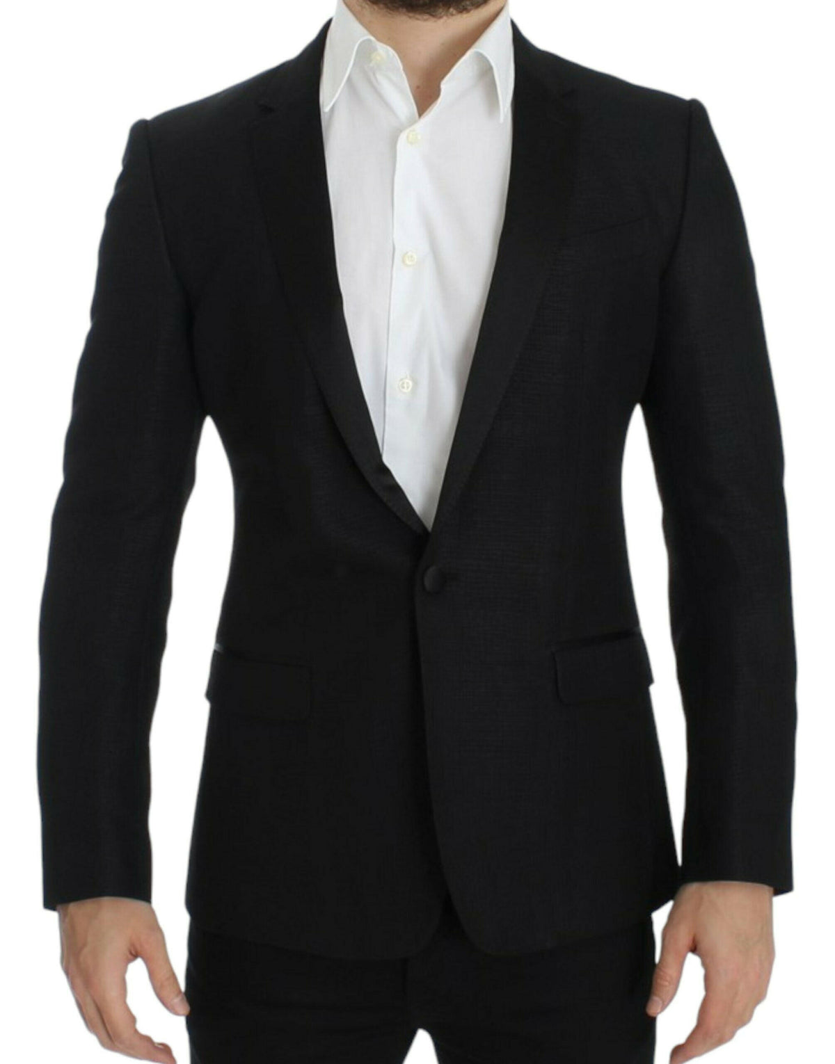 Dolce & Gabbana Black wool MARTINI slim blazer -   -  Dolce & Gabbana.