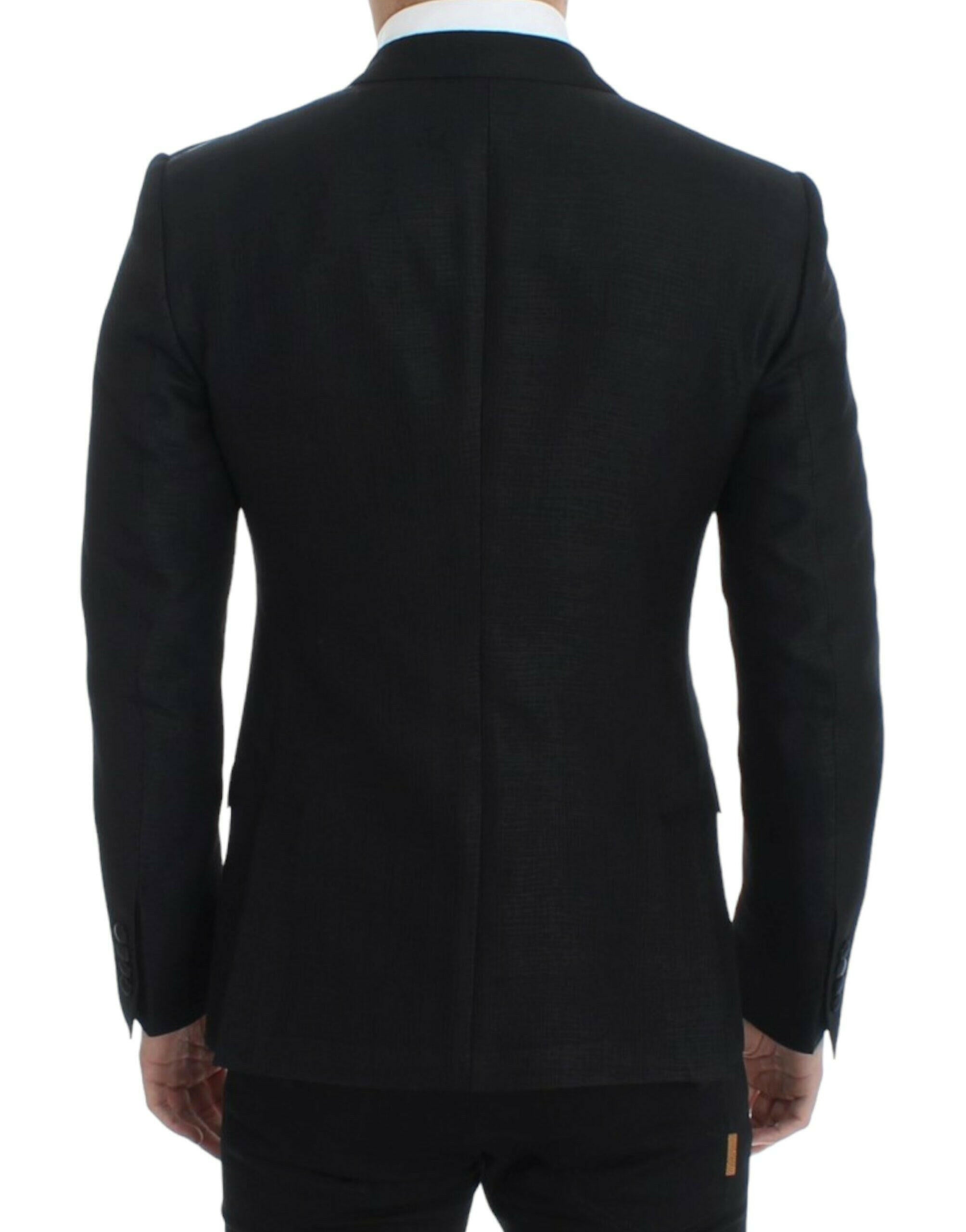 Dolce & Gabbana Black wool MARTINI slim blazer -   -  Dolce & Gabbana.
