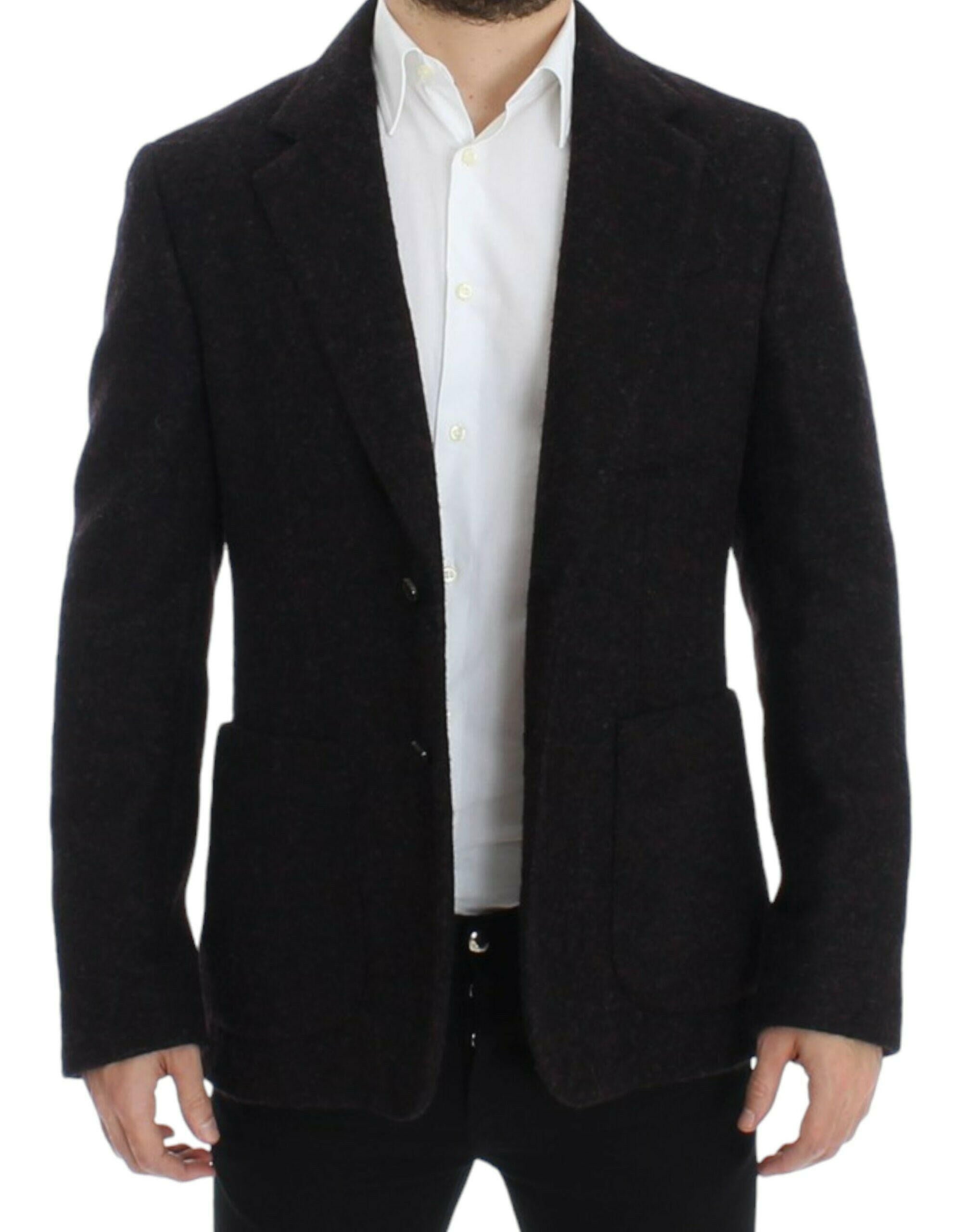 Dolce & Gabbana Bordeaux alpaga two button blazer -   -  Dolce & Gabbana.