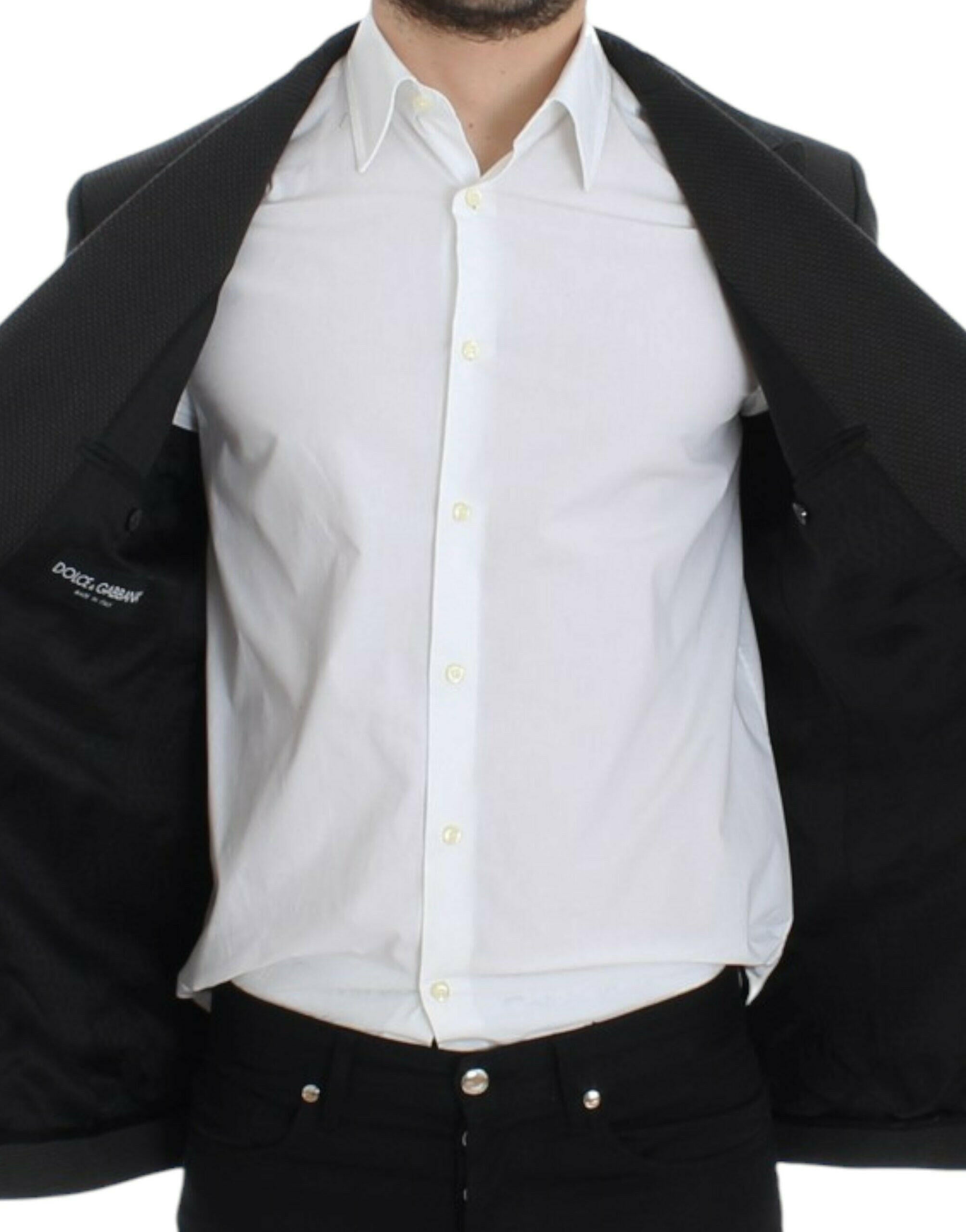 Dolce & Gabbana Brown wool slim fit blazer -   -  Dolce & Gabbana.