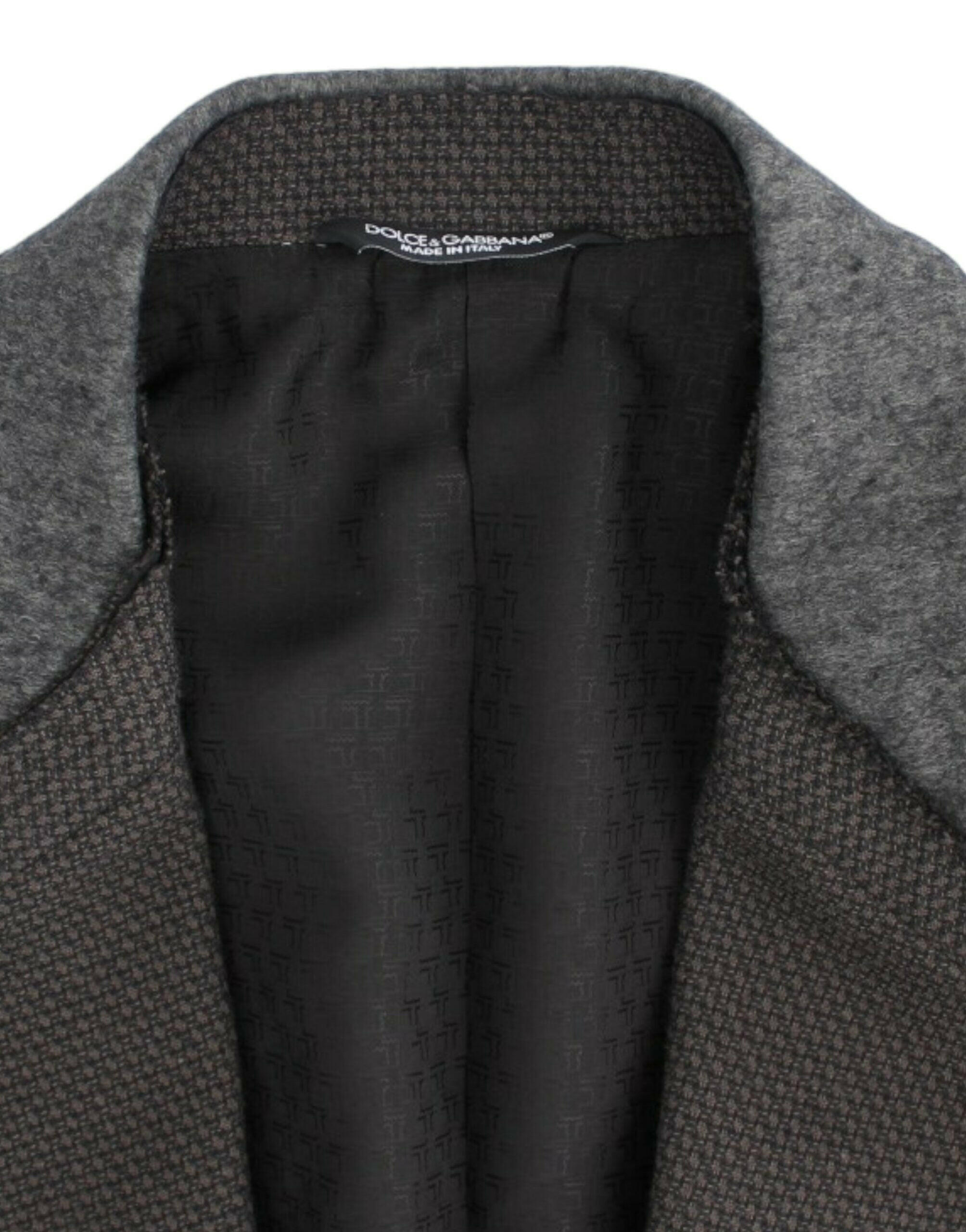 Dolce & Gabbana Brown wool slim fit blazer -   -  Dolce & Gabbana.