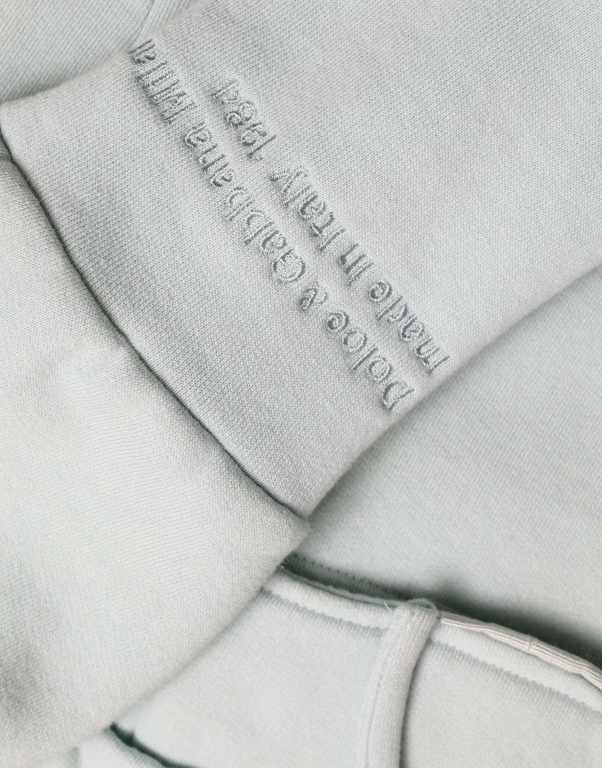 Dolce & Gabbana Mint Green Cotton Pockets Pullover Sweater -   -  Dolce & Gabbana.