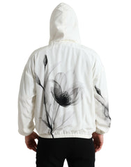 Dolce & Gabbana White Floral Print Hooded Pullover Sweater -   -  Dolce & Gabbana.