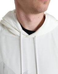 Dolce & Gabbana White Floral Print Hooded Pullover Sweater -   -  Dolce & Gabbana.