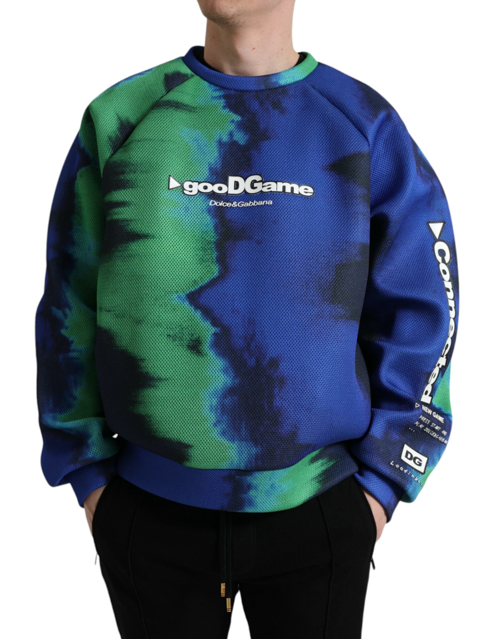 Dolce & Gabbana Multicolor Logo Crewneck Pullover Sweater -   -  Dolce & Gabbana.
