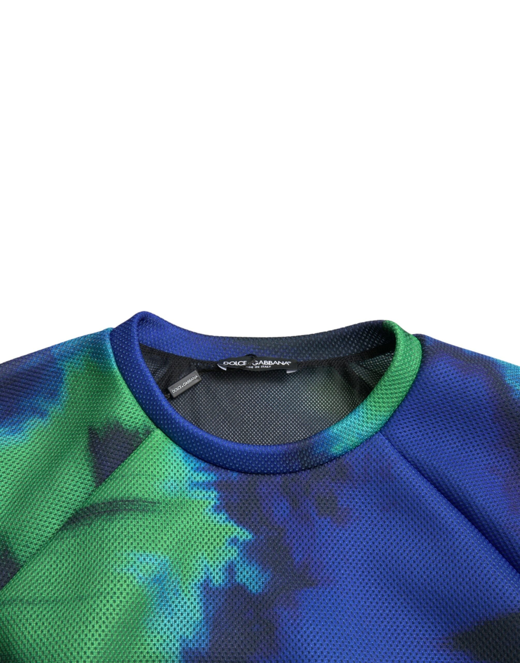Dolce & Gabbana Multicolor Logo Crewneck Pullover Sweater -   -  Dolce & Gabbana.
