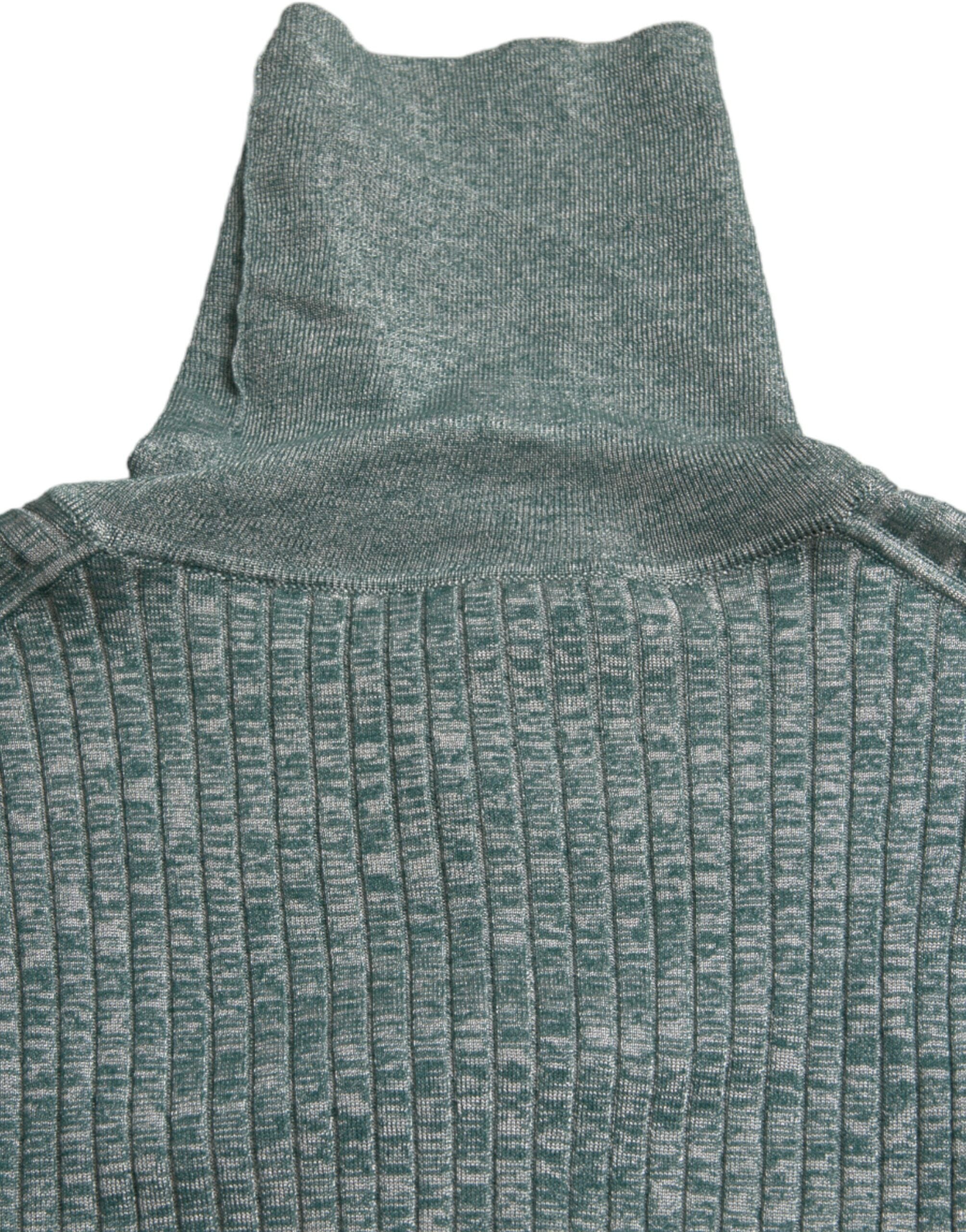 Dolce & Gabbana Green Polyester Turtleneck Pullover Sweater -   -  Dolce & Gabbana.