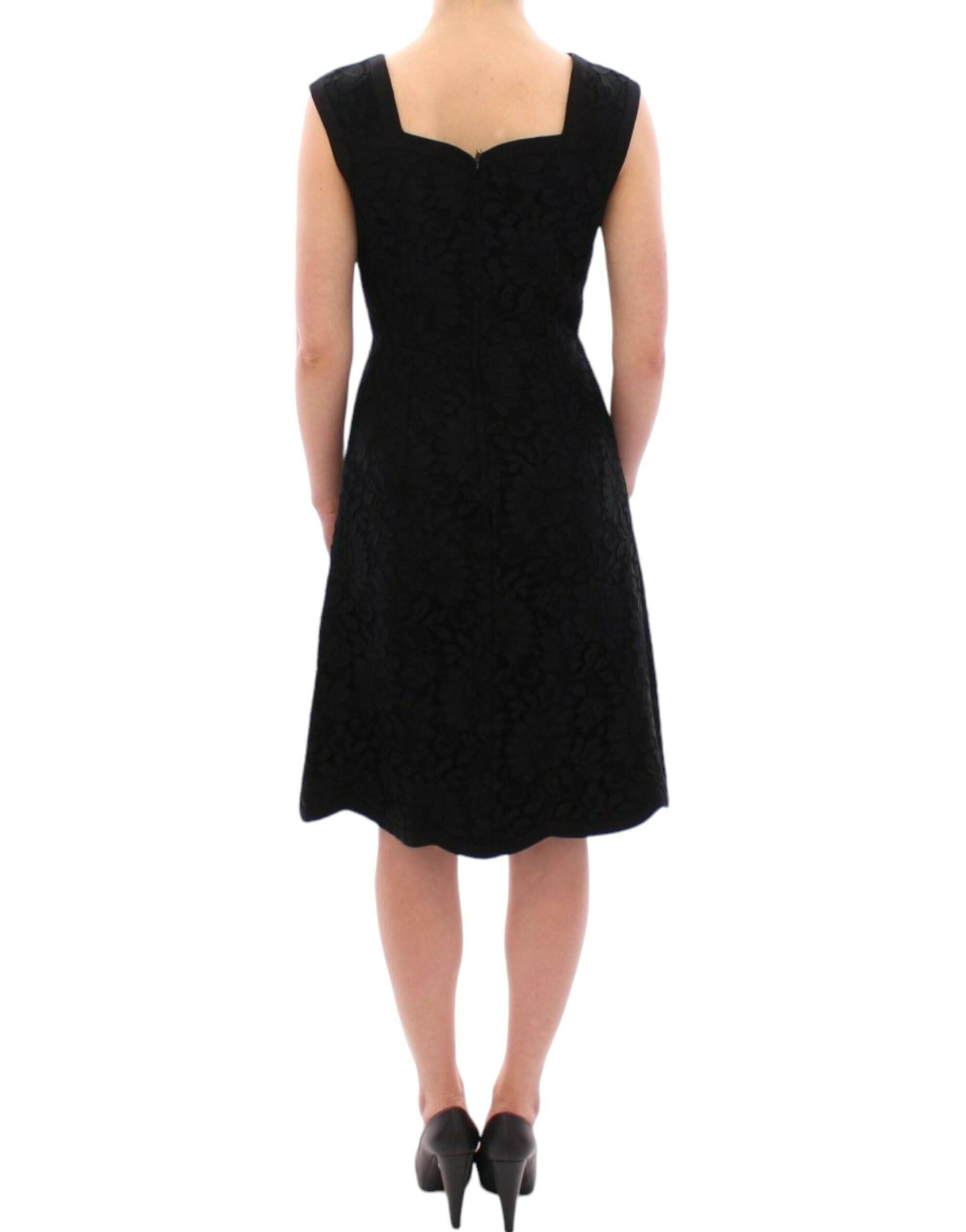 Dolce & Gabbana Black floral lace sicily runway dress -   -  Dolce & Gabbana.